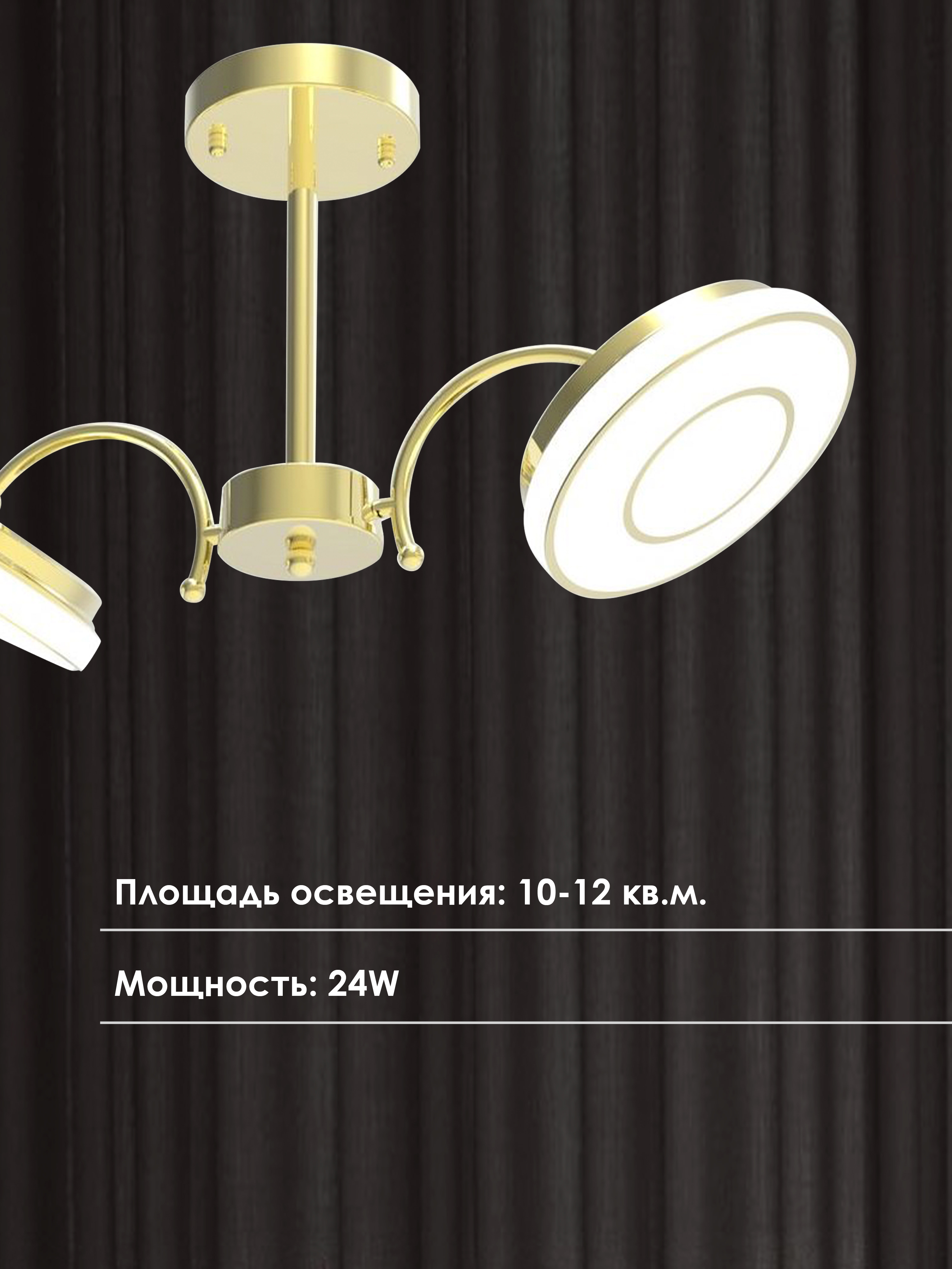 Потолочный светильник 005-M4-2-180 GD 000020675