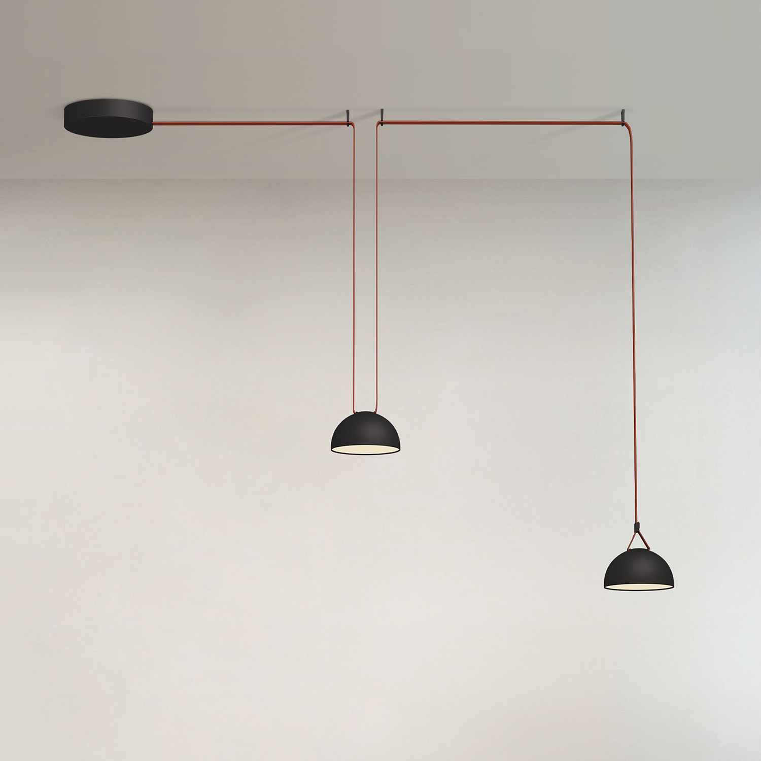 DK5560-BK Cветильник для трека-ремня Belty, серия Flow со светодиодом, D220*H117мм, 48V DC, 24W, RA90, 120°, 4000K, IP20, черный, алюминий