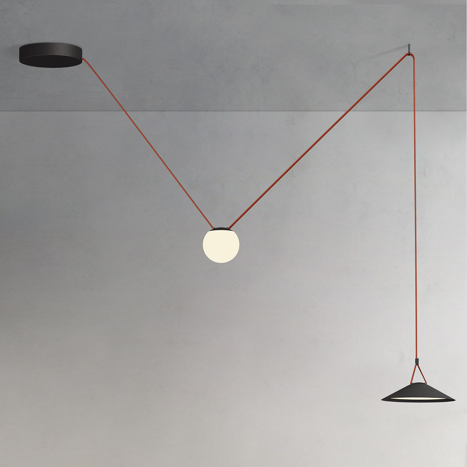 DK5564-BK Cветильник для трека-ремня Belty, серия Flow, со светодиодом, D300*H71мм, 48V DC, 20W, RA90, 120°, 4000K, IP20, черный, алюминий