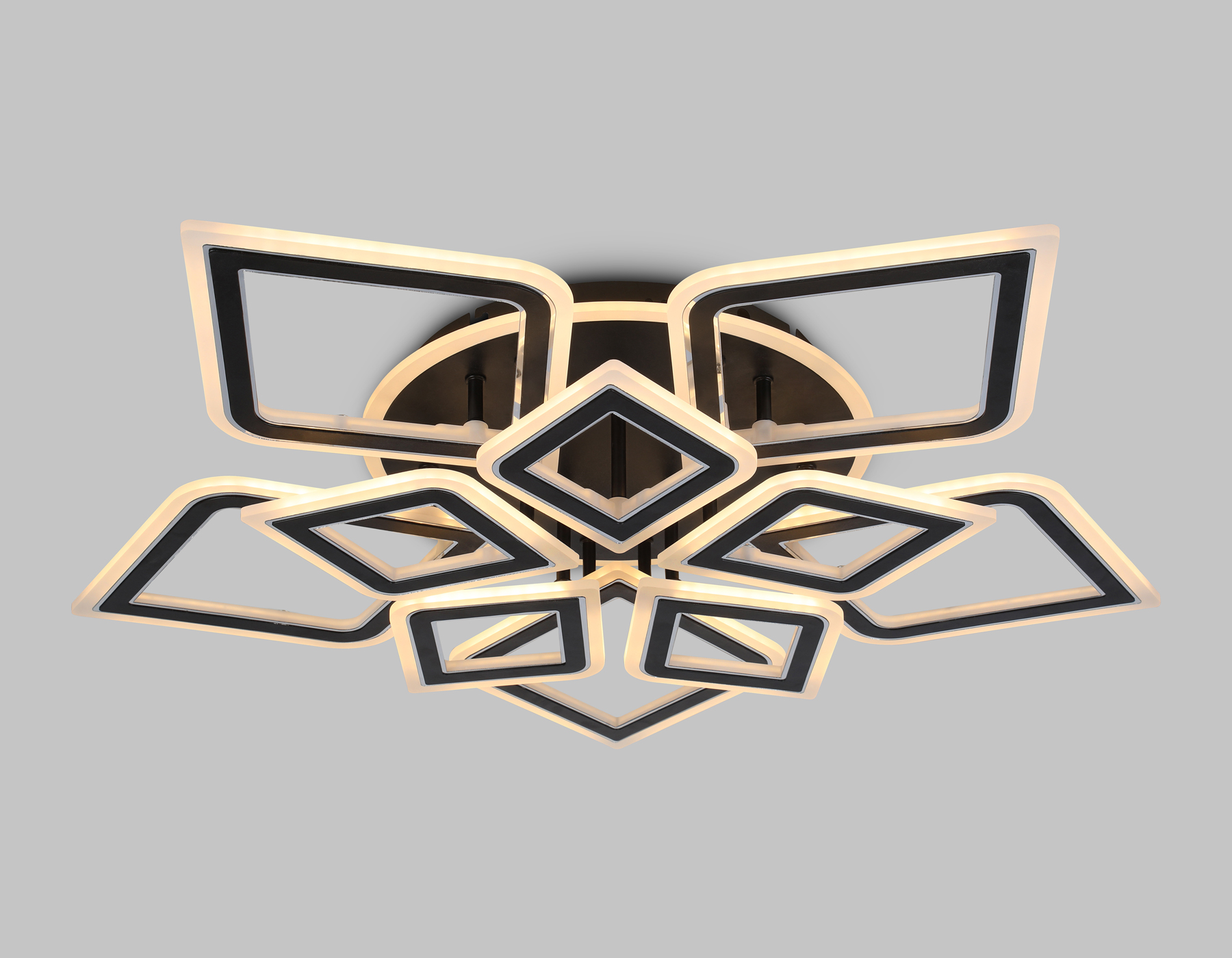 FA8915/5+5 BK/CH черный/хром 193W 3000K-6400K 770*740*120 (ПДУ РАДИО 2.4G)