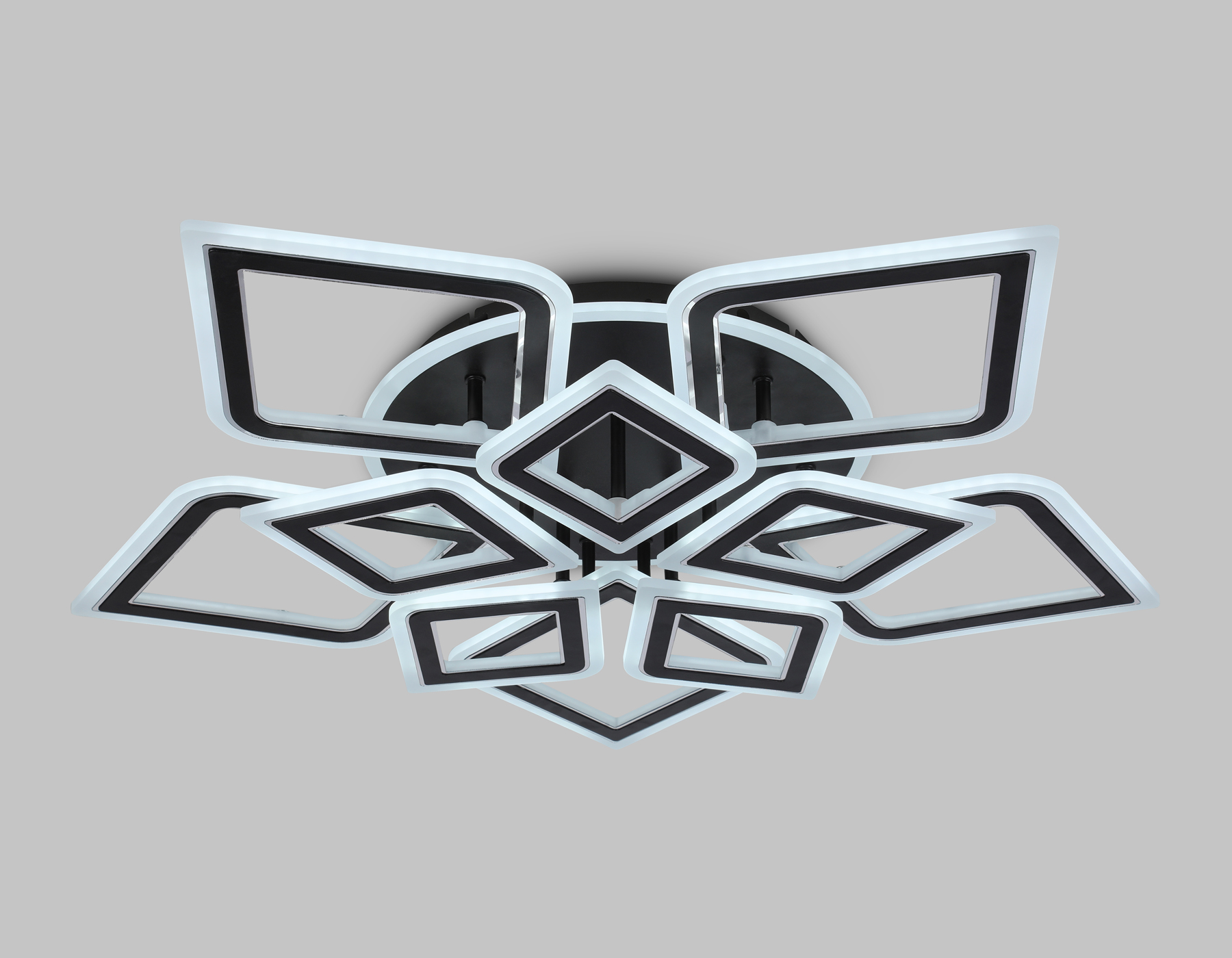 FA8915/5+5 BK/CH черный/хром 193W 3000K-6400K 770*740*120 (ПДУ РАДИО 2.4G)