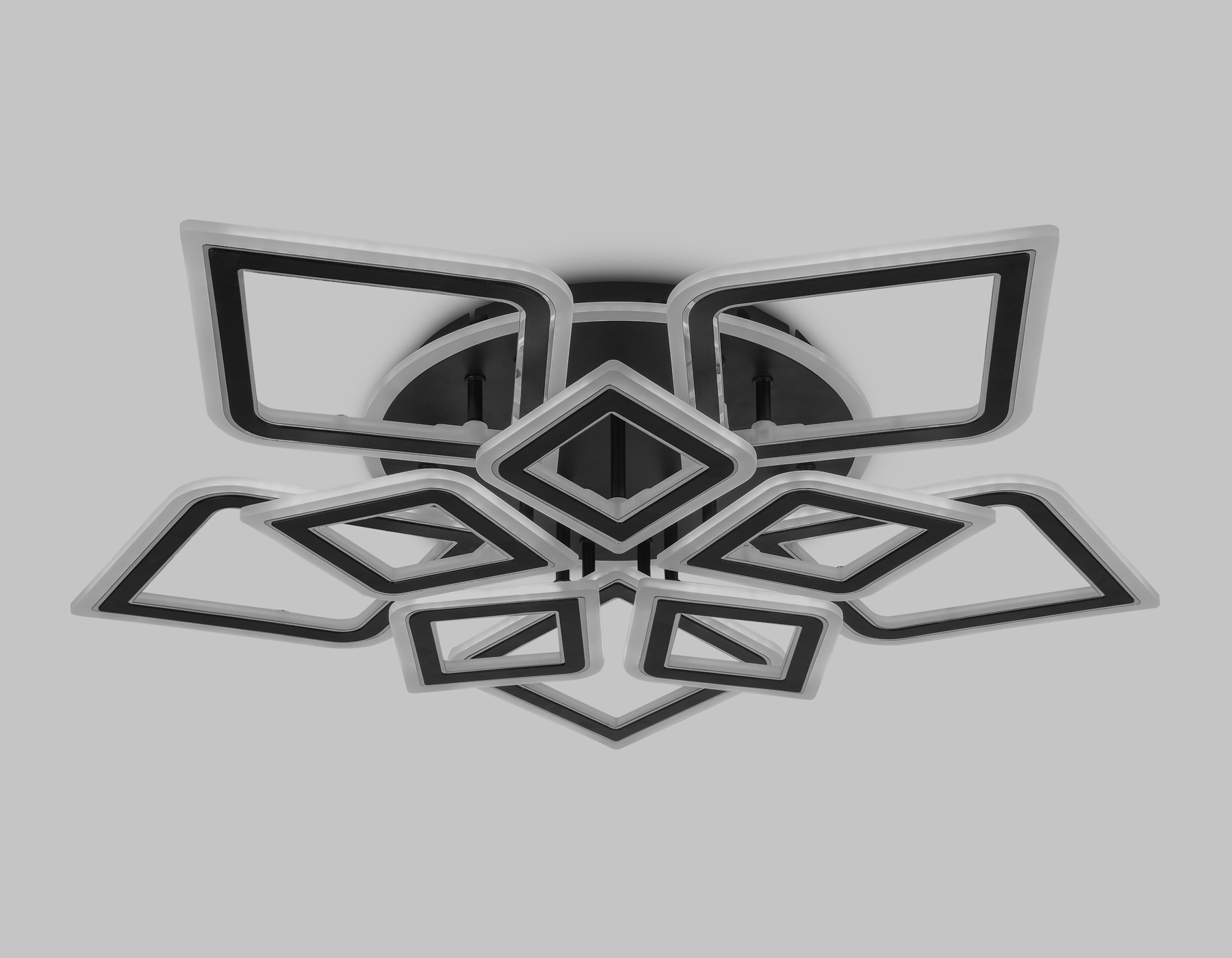 FA8915/5+5 BK/CH черный/хром 193W 3000K-6400K 770*740*120 (ПДУ РАДИО 2.4G)