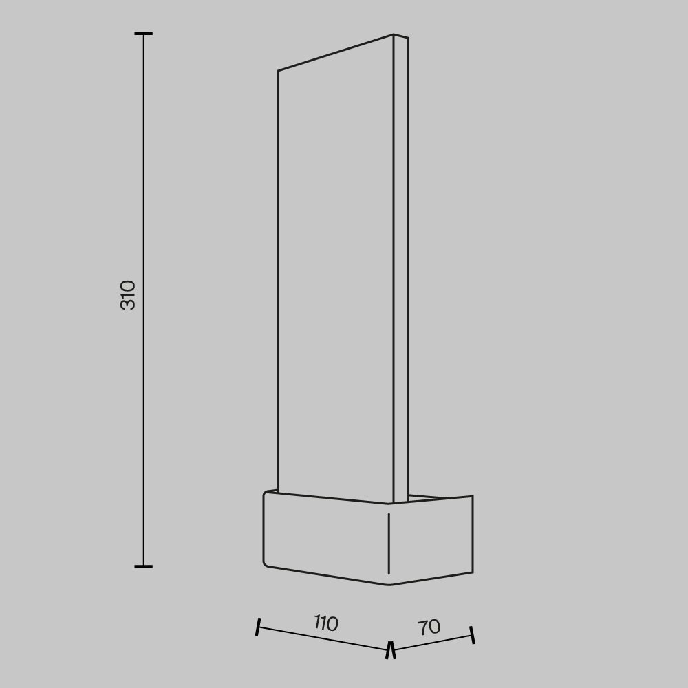 Настенный светильник (бра) Maytoni MOD318WL-L3BS3K