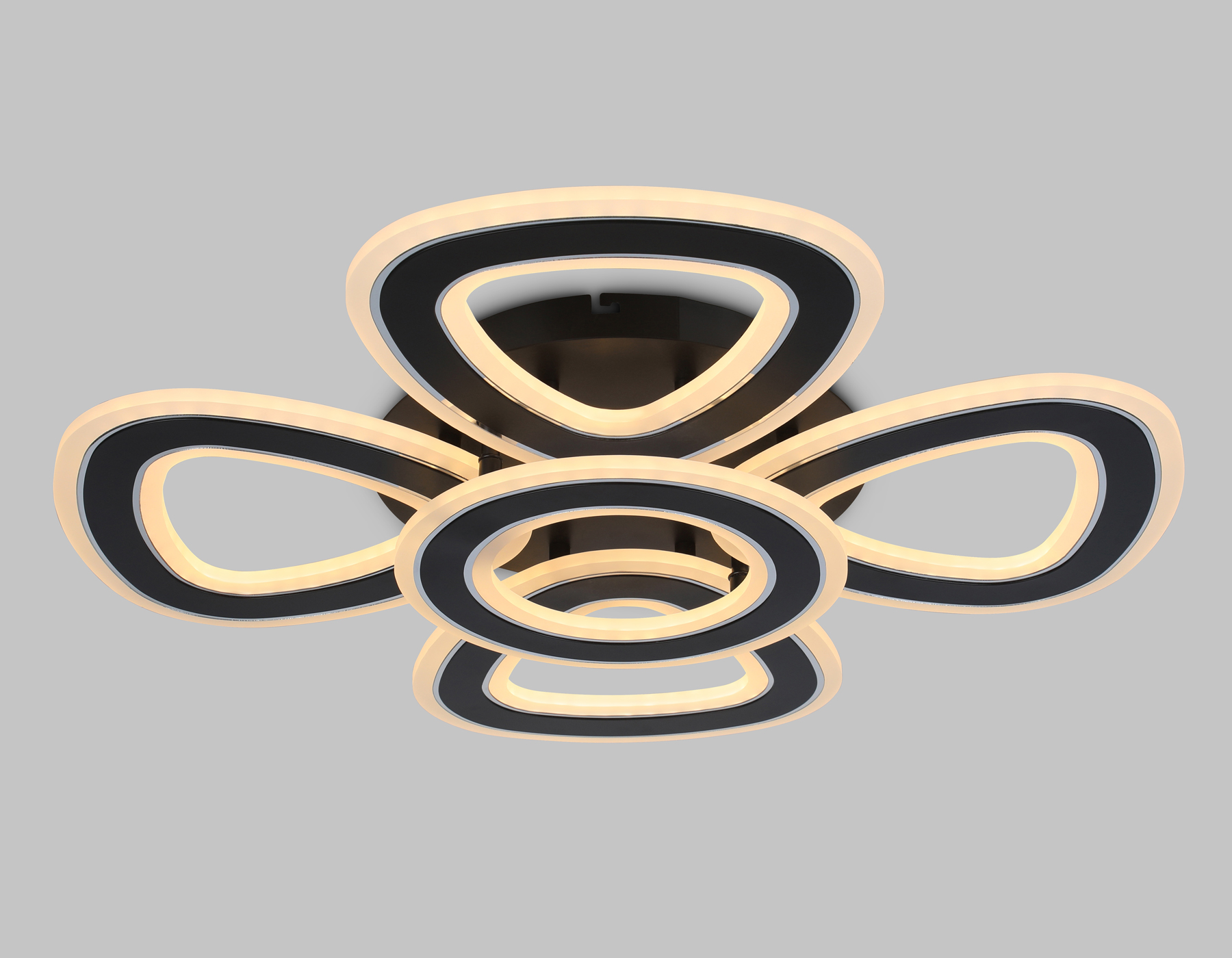 FA8926/4+1 BK/CH черный/хром 163W 3000K-6400K 590*590*120 (ПДУ РАДИО 2.4G)