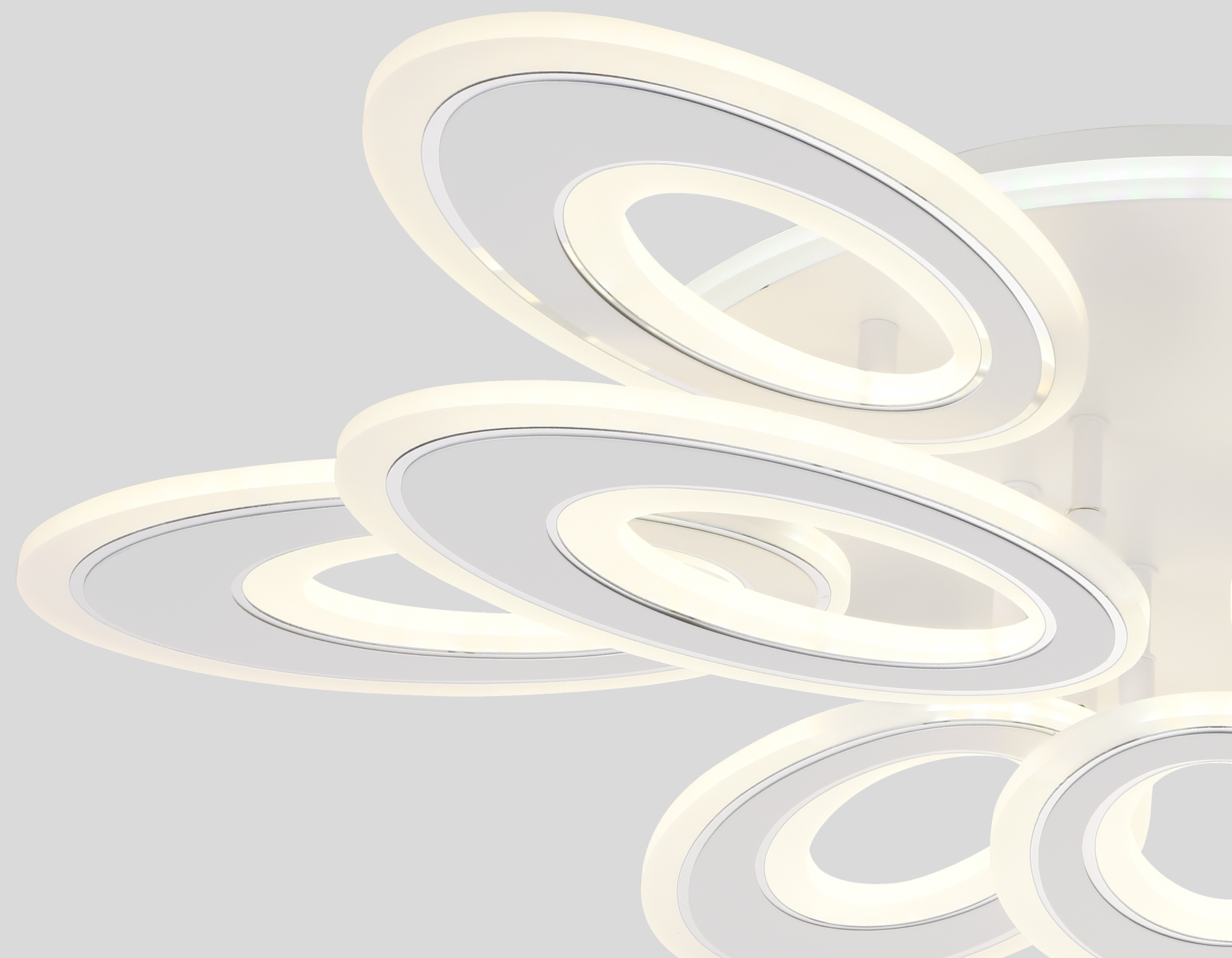 FA8933/6+3 WH/CH белый/хром 255W 3000K-6400K 740*660*120 (ПДУ РАДИО 2.4G)