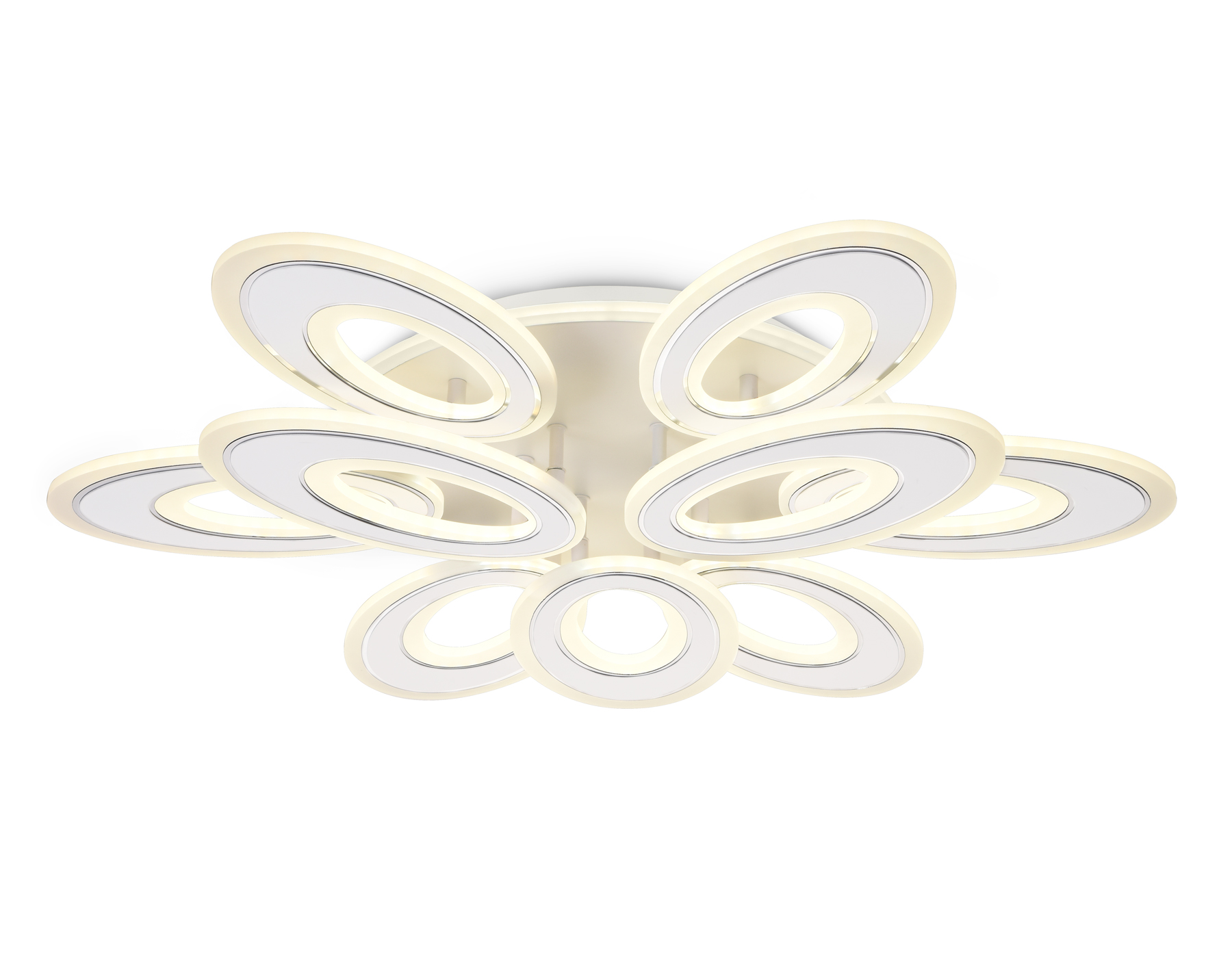 FA8933/6+3 WH/CH белый/хром 255W 3000K-6400K 740*660*120 (ПДУ РАДИО 2.4G)