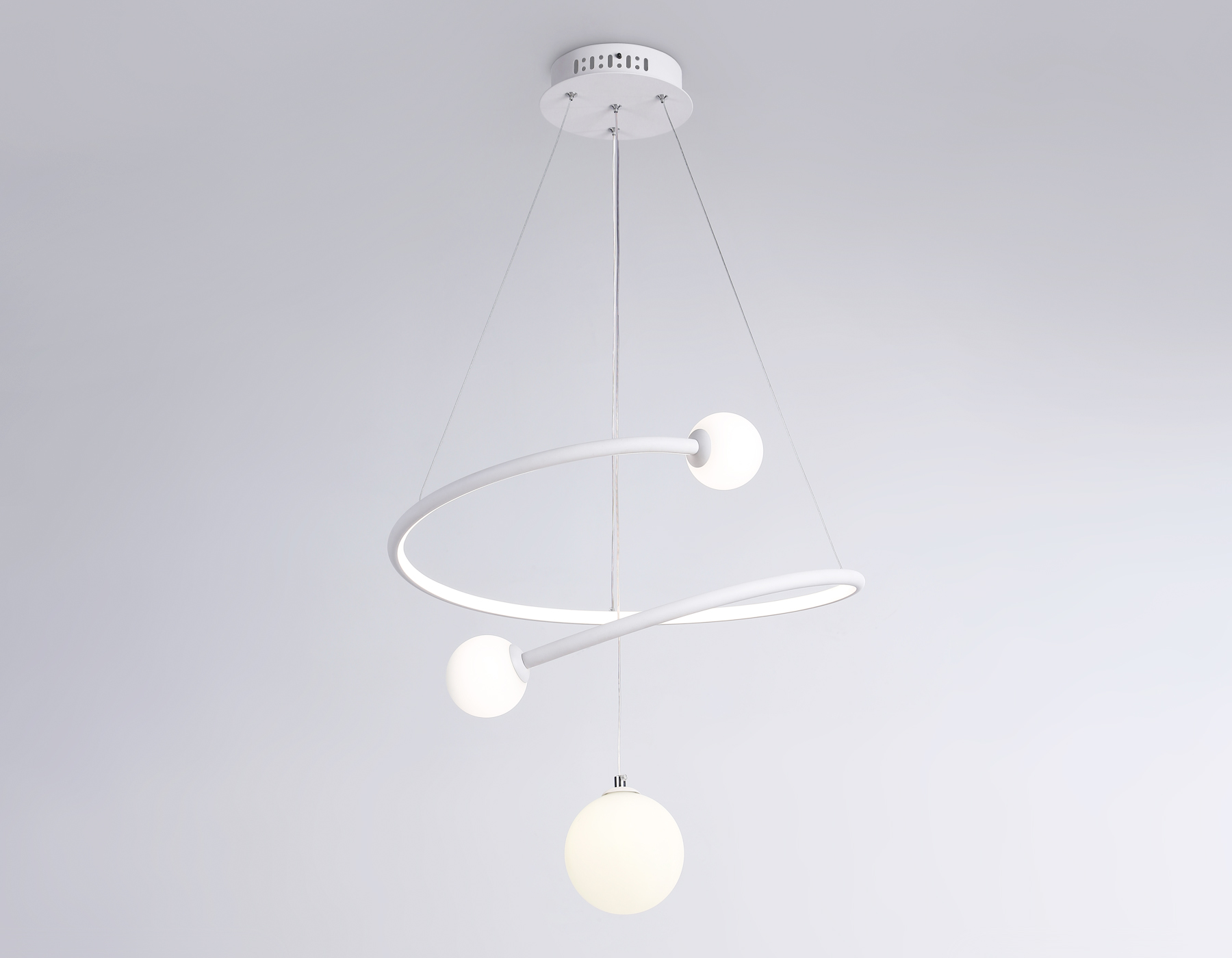 FL66299 WH белый 39W 3000K-6400K+G9 D500*1200 (ПДУ ИК)