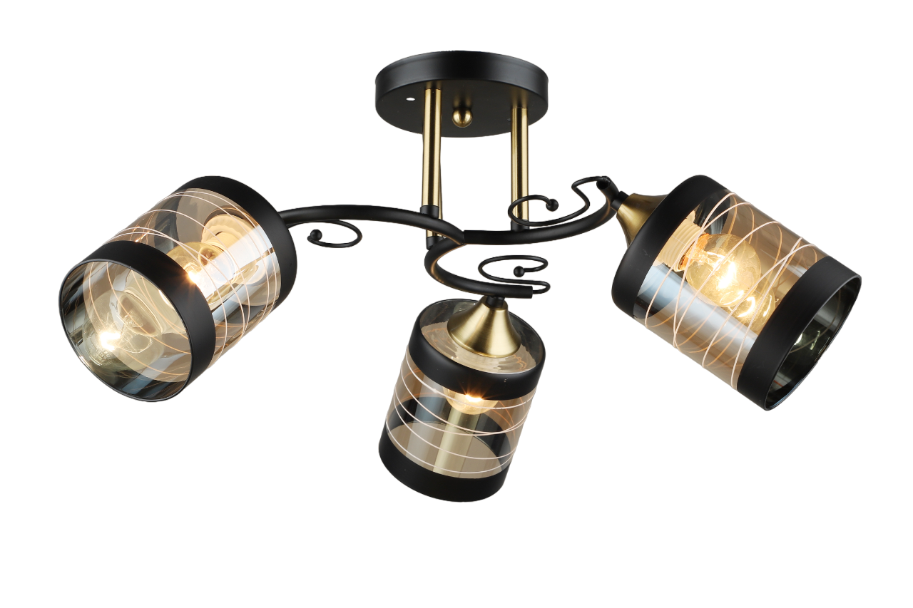 Потолочная люстра SL1624-3 BK+CP 000066054