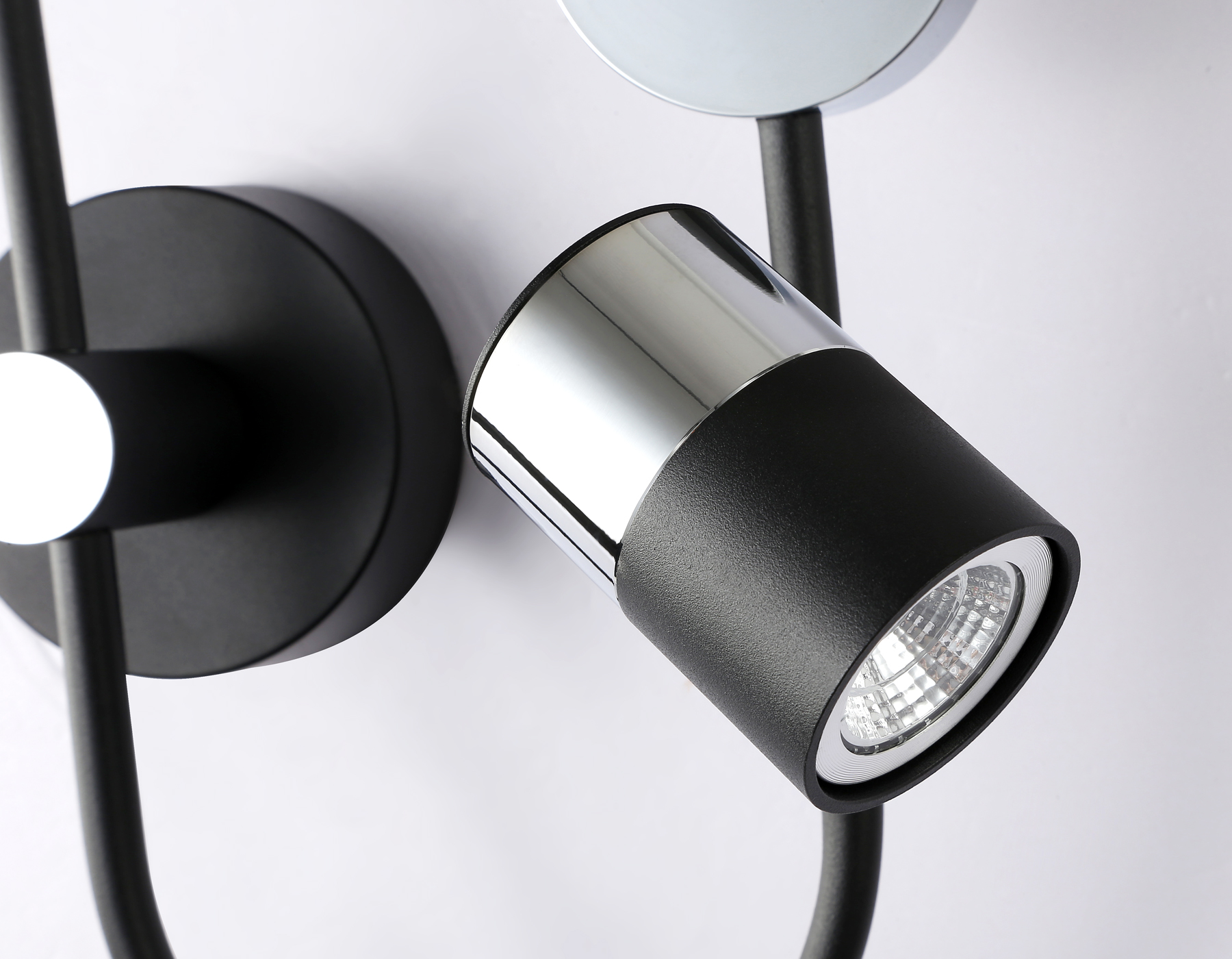 FL51601/3 BK/CH черный/хром 11W 4200K+GU10 424*275*100