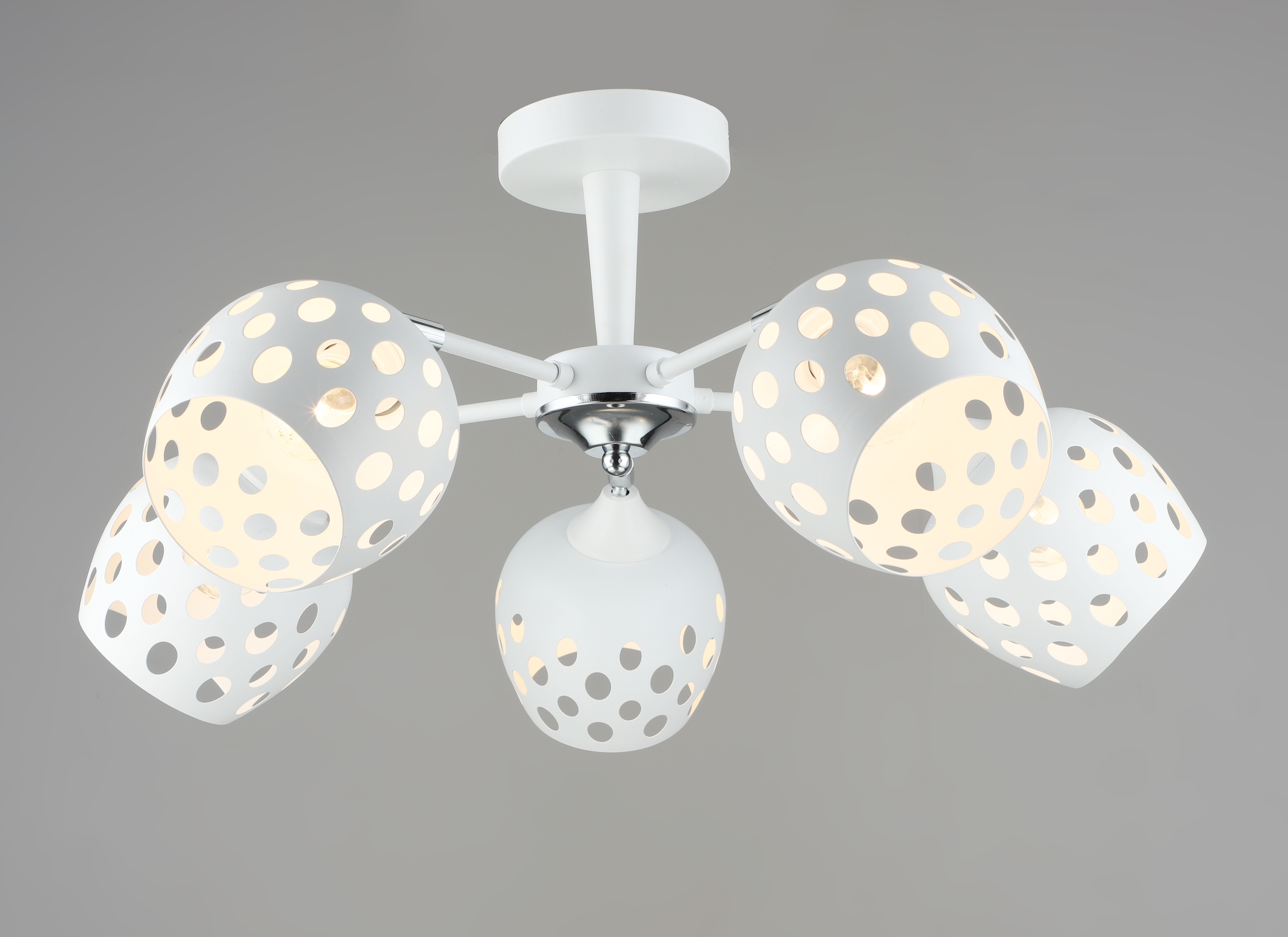 Потолочная люстра SL6864-5 WT+CR 000066035