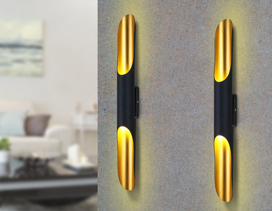 FW237/2 CF/GD кофе/золото G9/2 max 40W 600*60*80 (лампы LED G9 7W 4200K в комплекте)