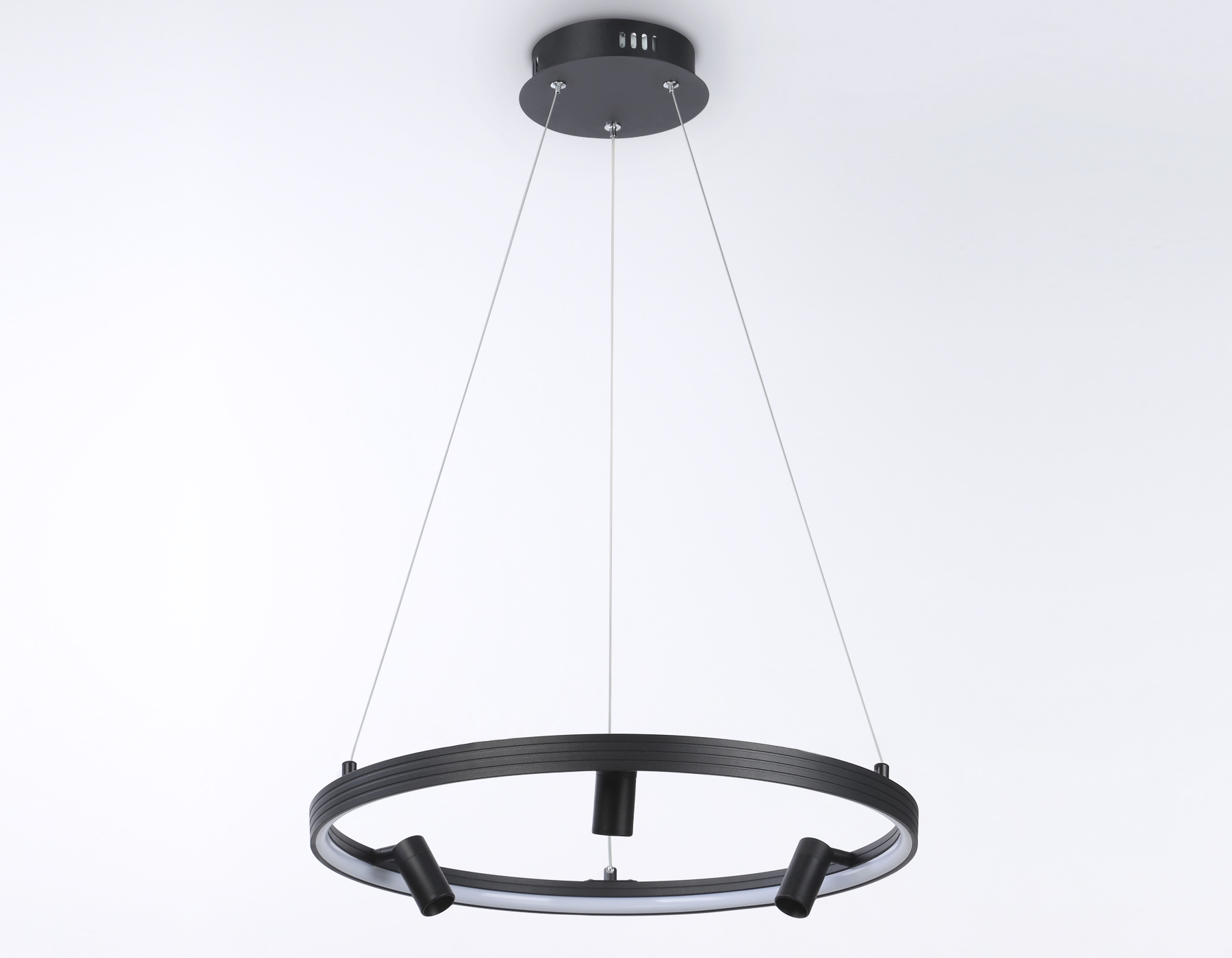 FL5284/1+3 BK черный 50W 3000K/4200K/6400K+4200K D500*1200 (ПДУ ИК)