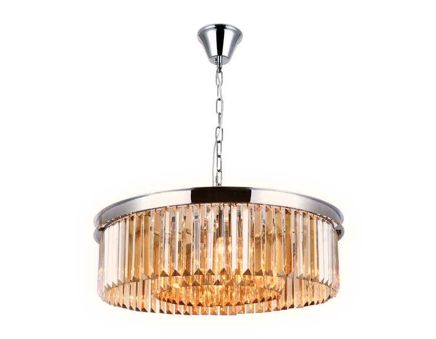 TR5097/8 CH/TI хром/янтарь E14/8 max 40W D600*760