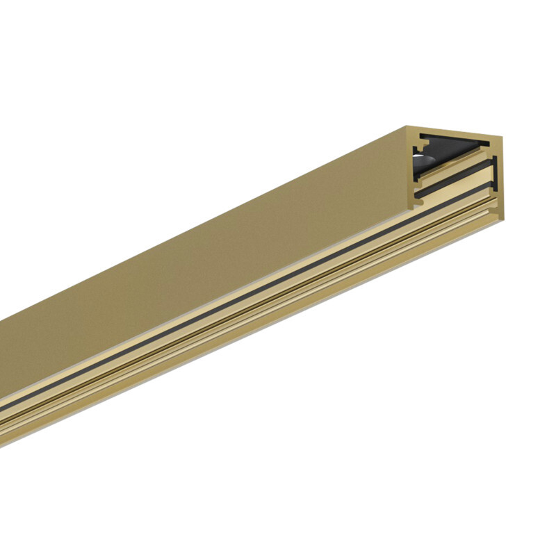 TR5710-SB Трек SHINE BASE, 1м, 48V DC, IP20, сатинированная латунь, алюминий
