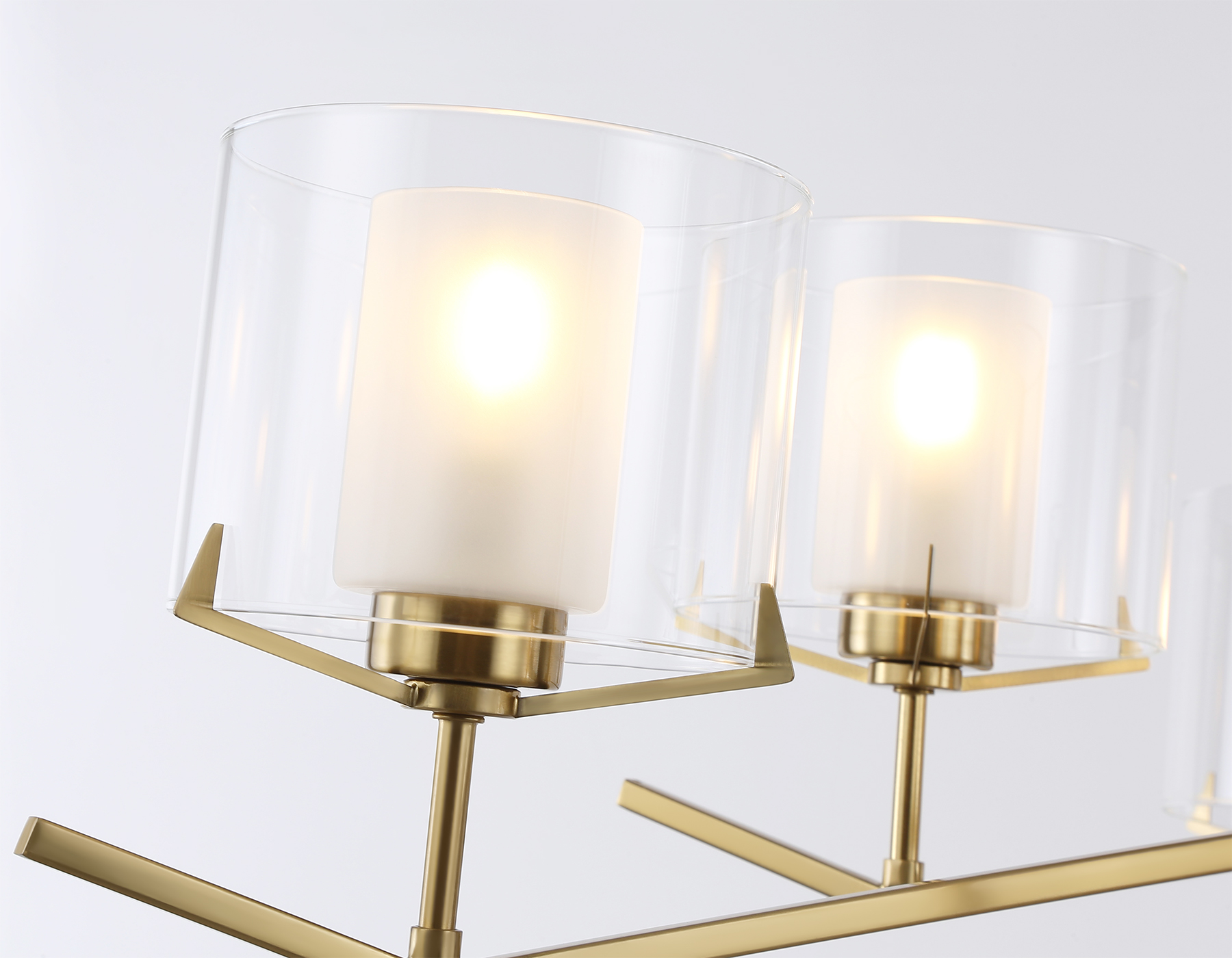 LH57008/6 BS/FR латунь/белый матовый E14/6 max 40W D850*420