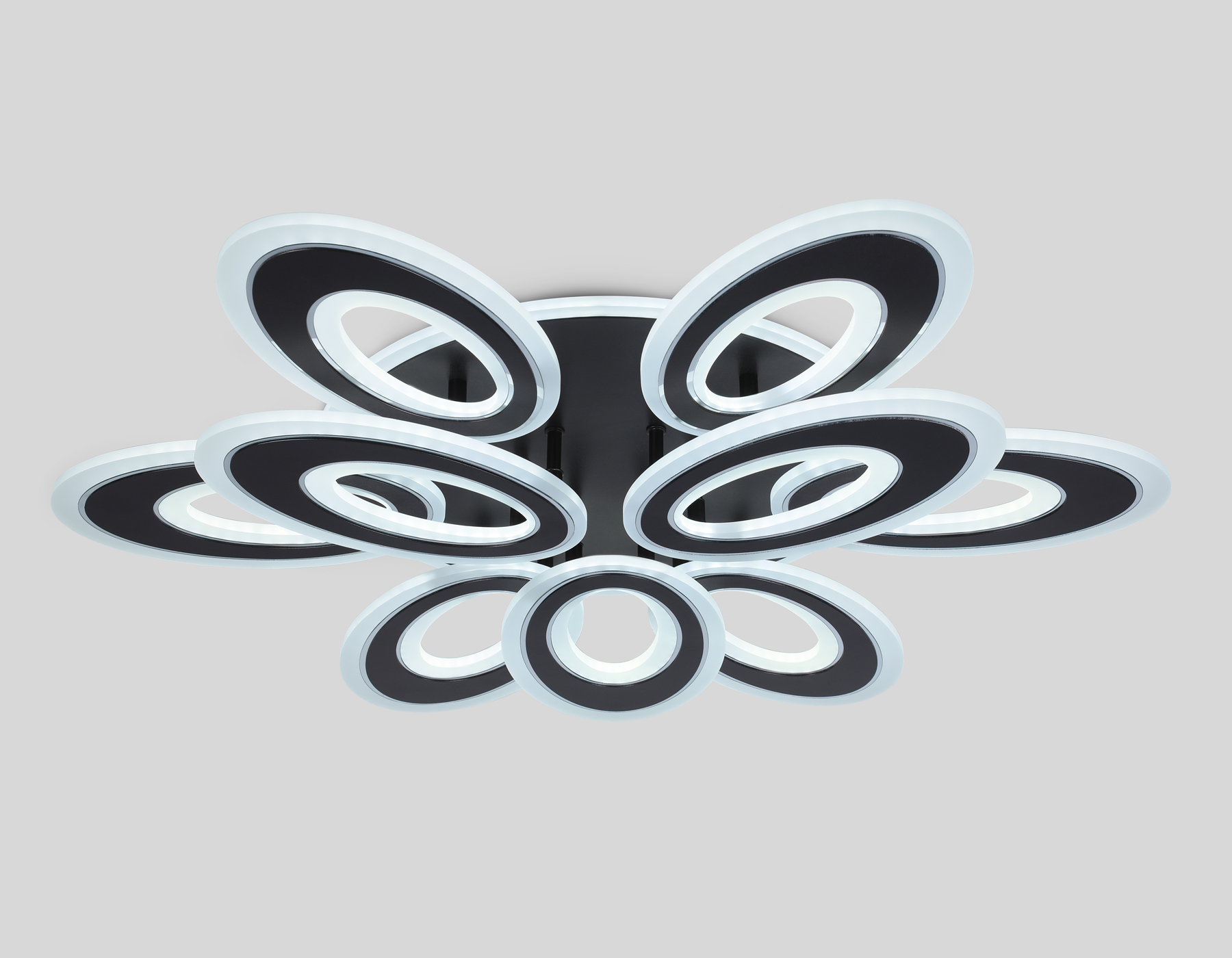 FA8938/6+3 BK/CH черный/хром 255W 3000K-6400K 740*660*120 (ПДУ РАДИО 2.4G)