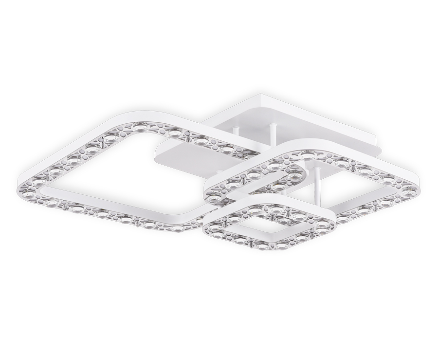 FA162 WH/CH белый/хром 100W 540*540*130 (ПДУ РАДИО 2.4)