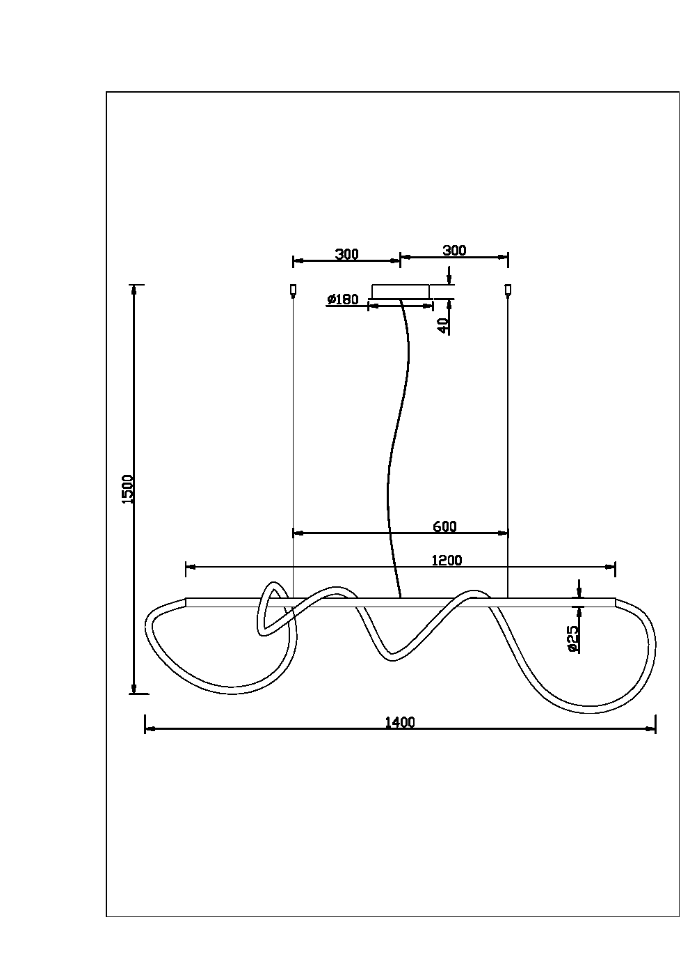 Подвесной светильник Maytoni MOD166PL-L30G3K