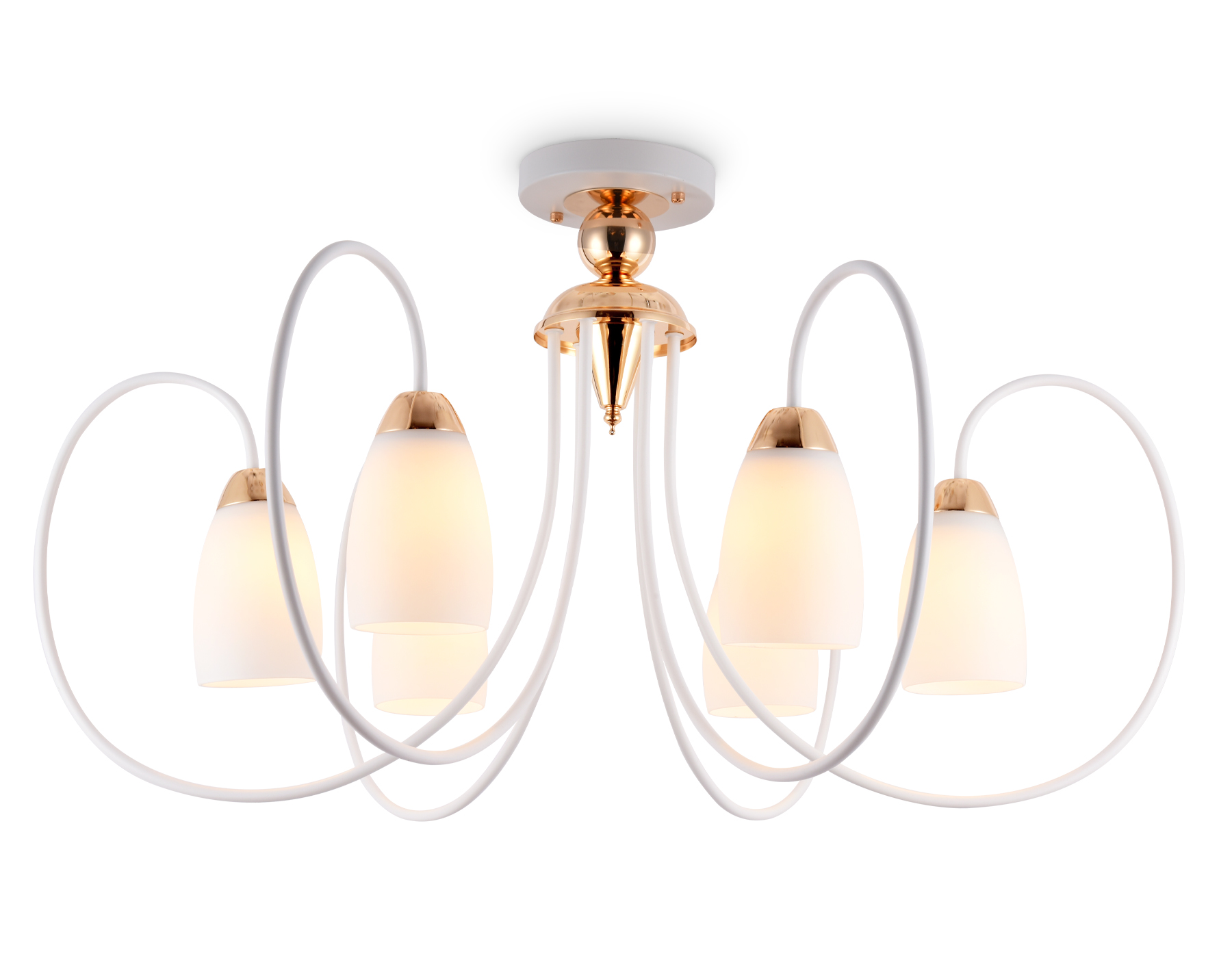 TR3120/6 WH/GD белый/золото E27 max 40W D850*480