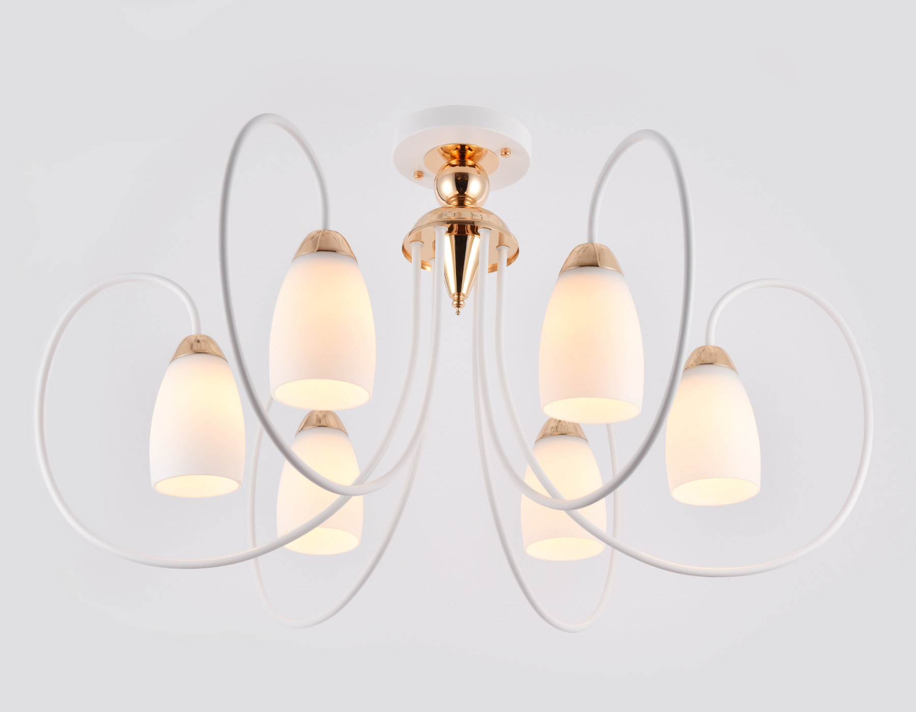 TR3120/6 WH/GD белый/золото E27 max 40W D850*480