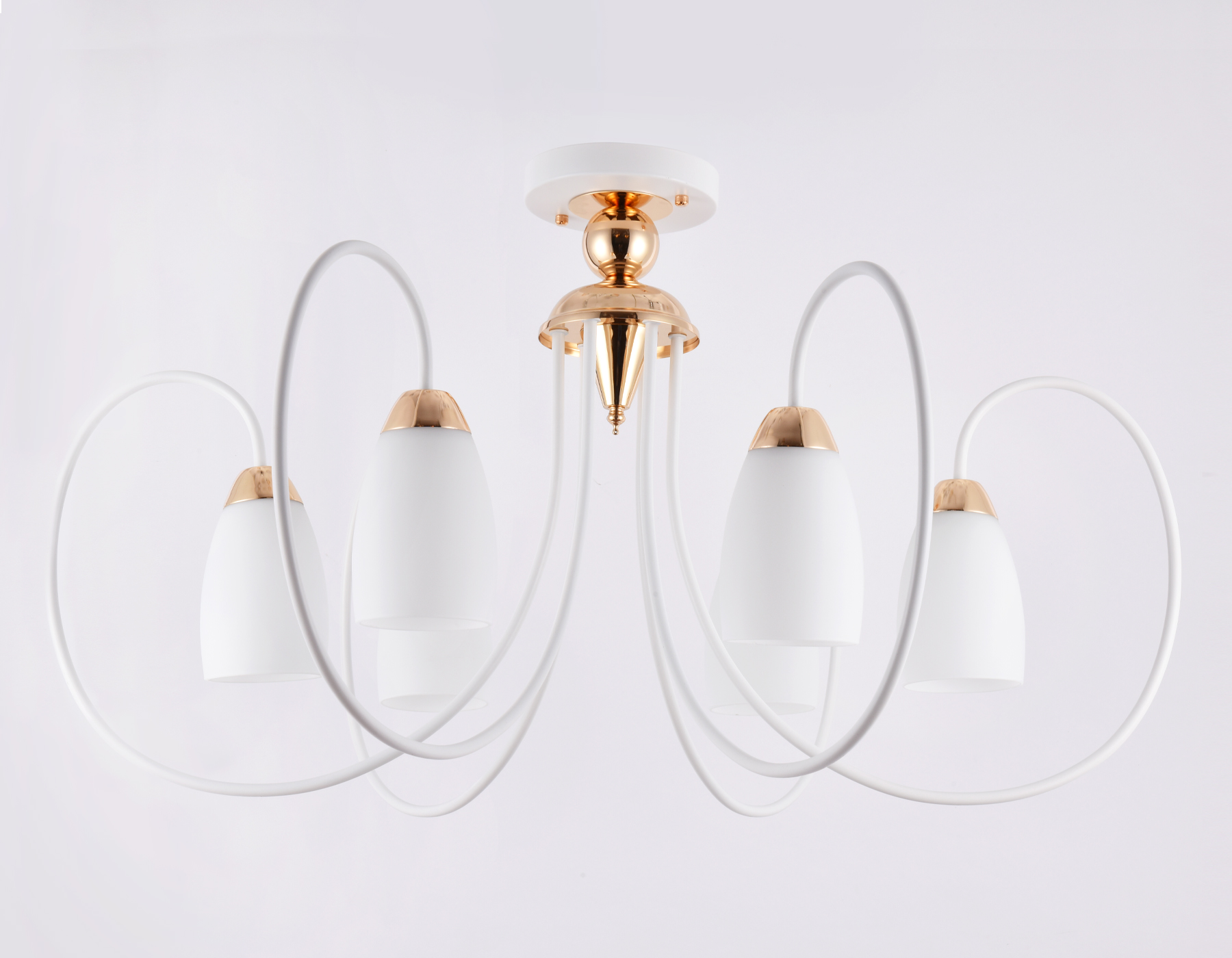 TR3120/6 WH/GD белый/золото E27 max 40W D850*480