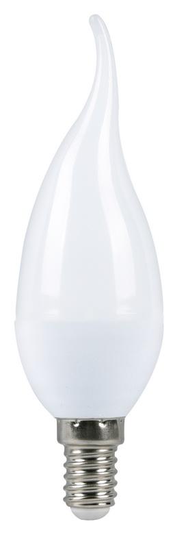 Светодиодная (LED) Свеча на ветру матовая Лампа Smartbuy-C37-9,5W/6000/E14 (SBL-C37Can-9_5-60K-E14)