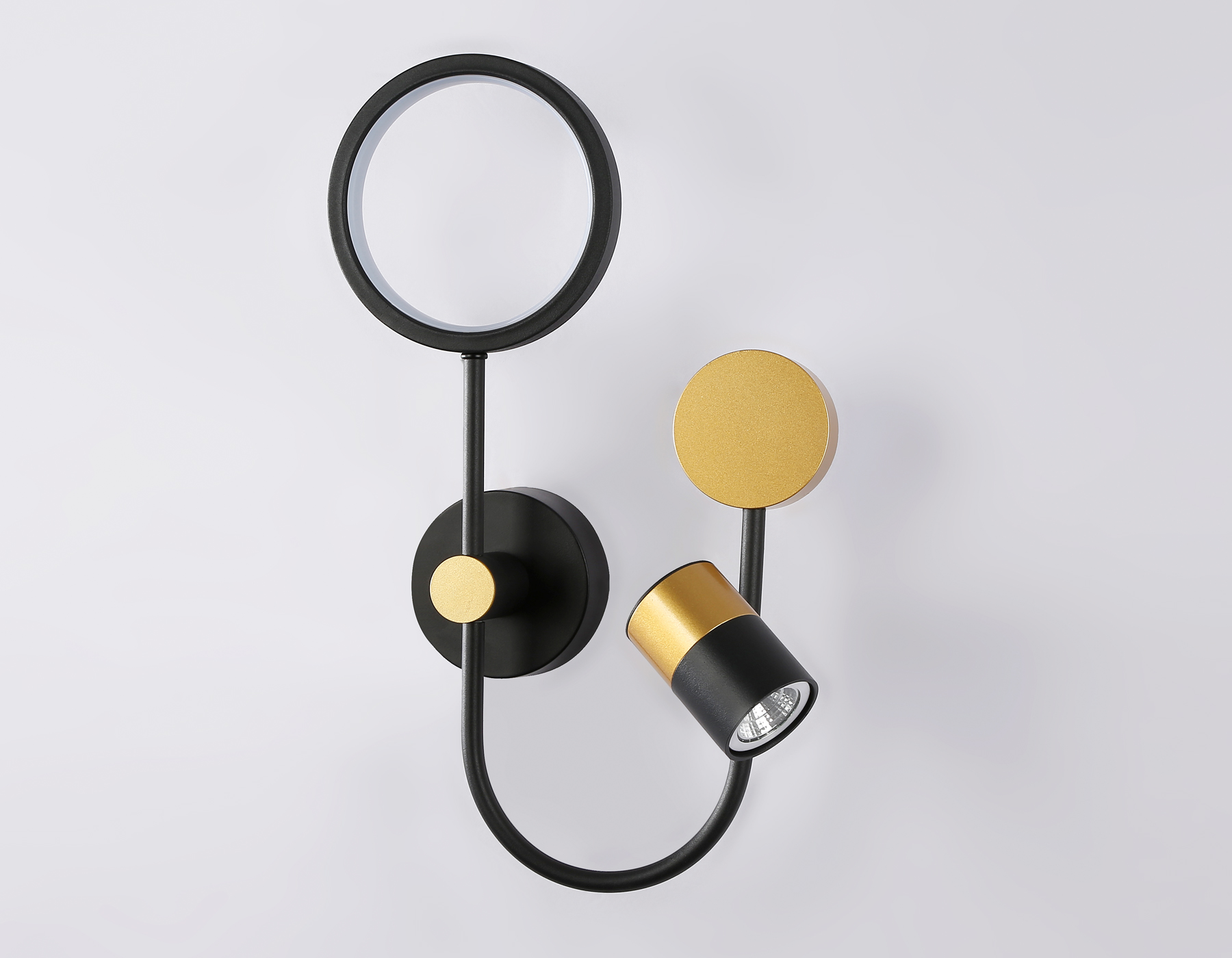 FL51602/3 BK/GD черный/золото 11W 4200K+GU10 424*275*100