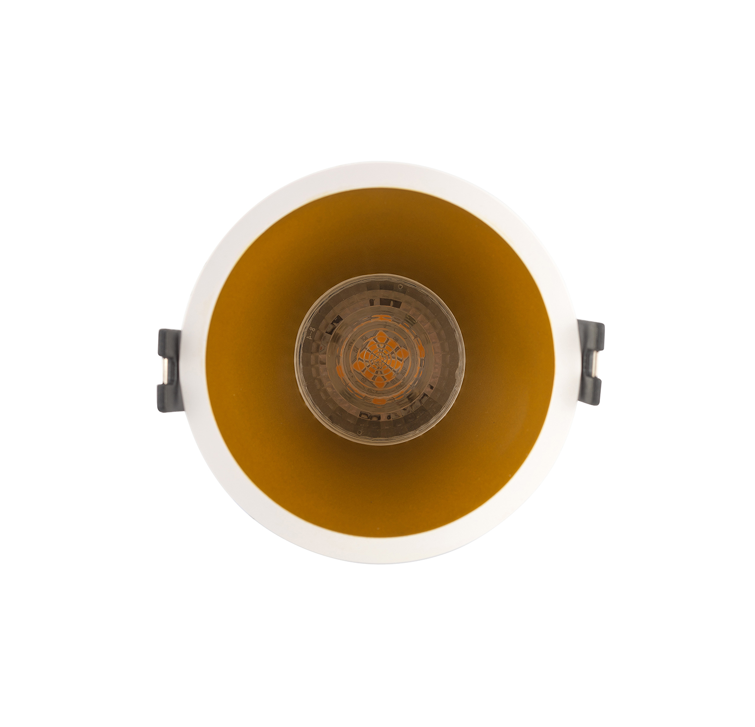 DK3026-WG Встраиваемый светильник, IP 20, 10 Вт, GU5.3, LED, белый/золотой, пластик