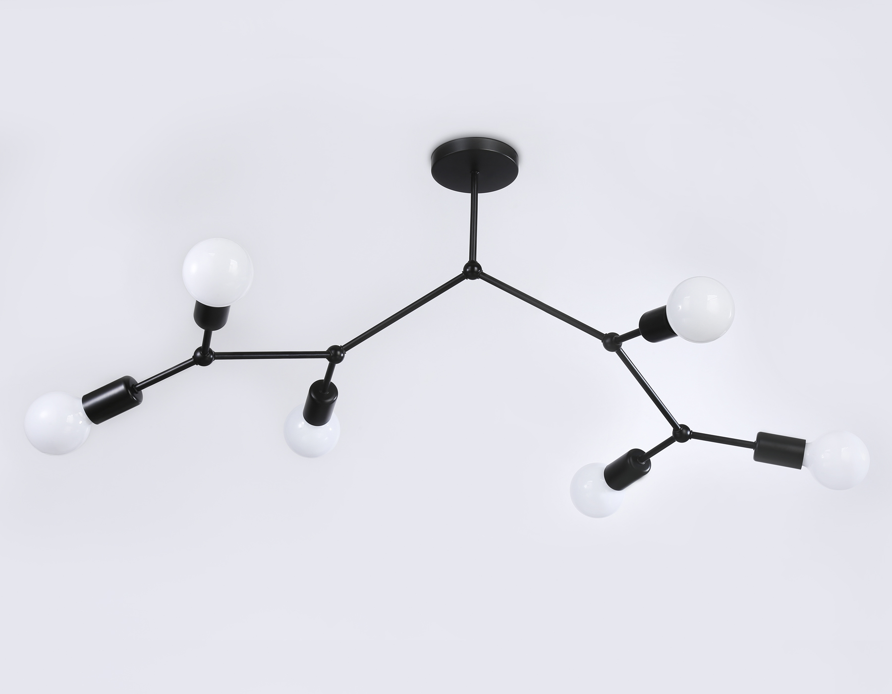 TR8036/6 BK черный E27*6 max 40W D670*590