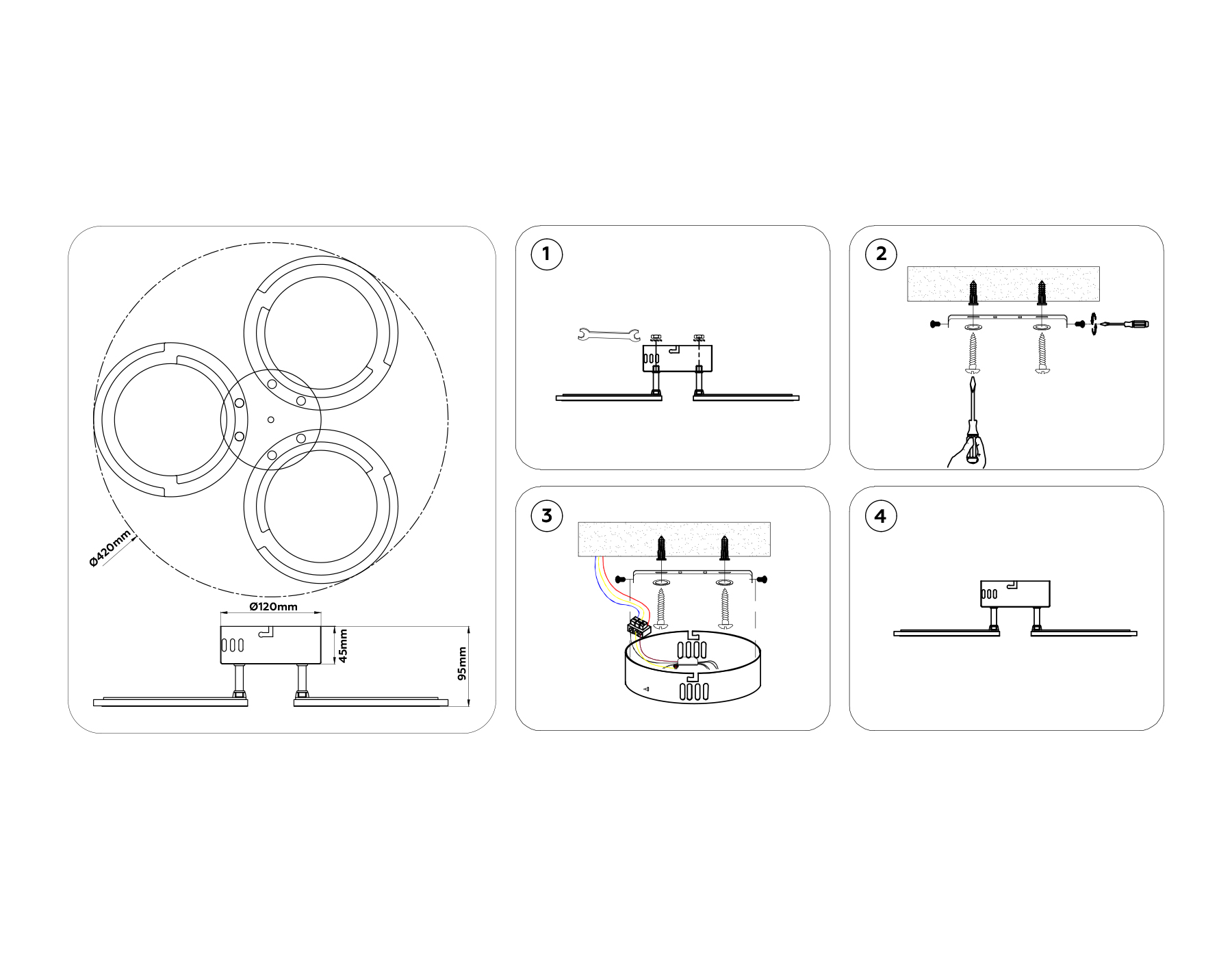 FA8942/3 WH белый 32W 3000-6000K D420*95 (ПДУ ИК)