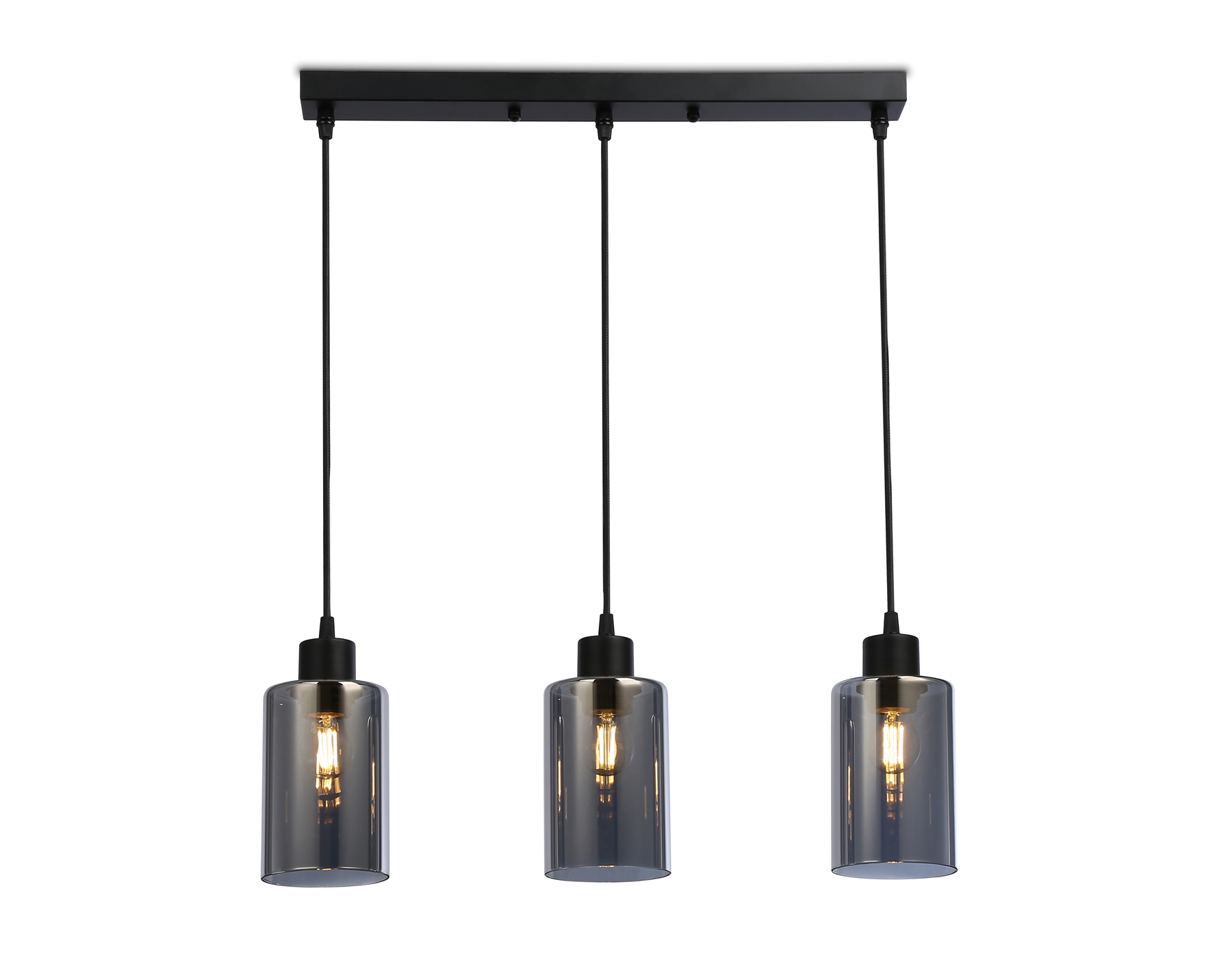 TR3698/3 BK/SM черный/дымчатый E27*3 max 40W 560*100*1040