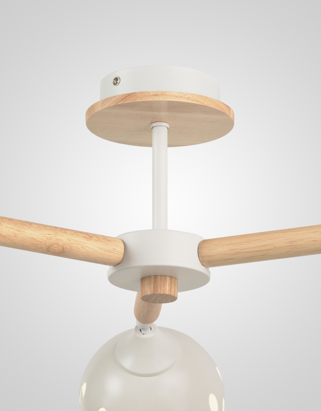 Потолочная люстра SL5691-3 WT+Wood 000067878