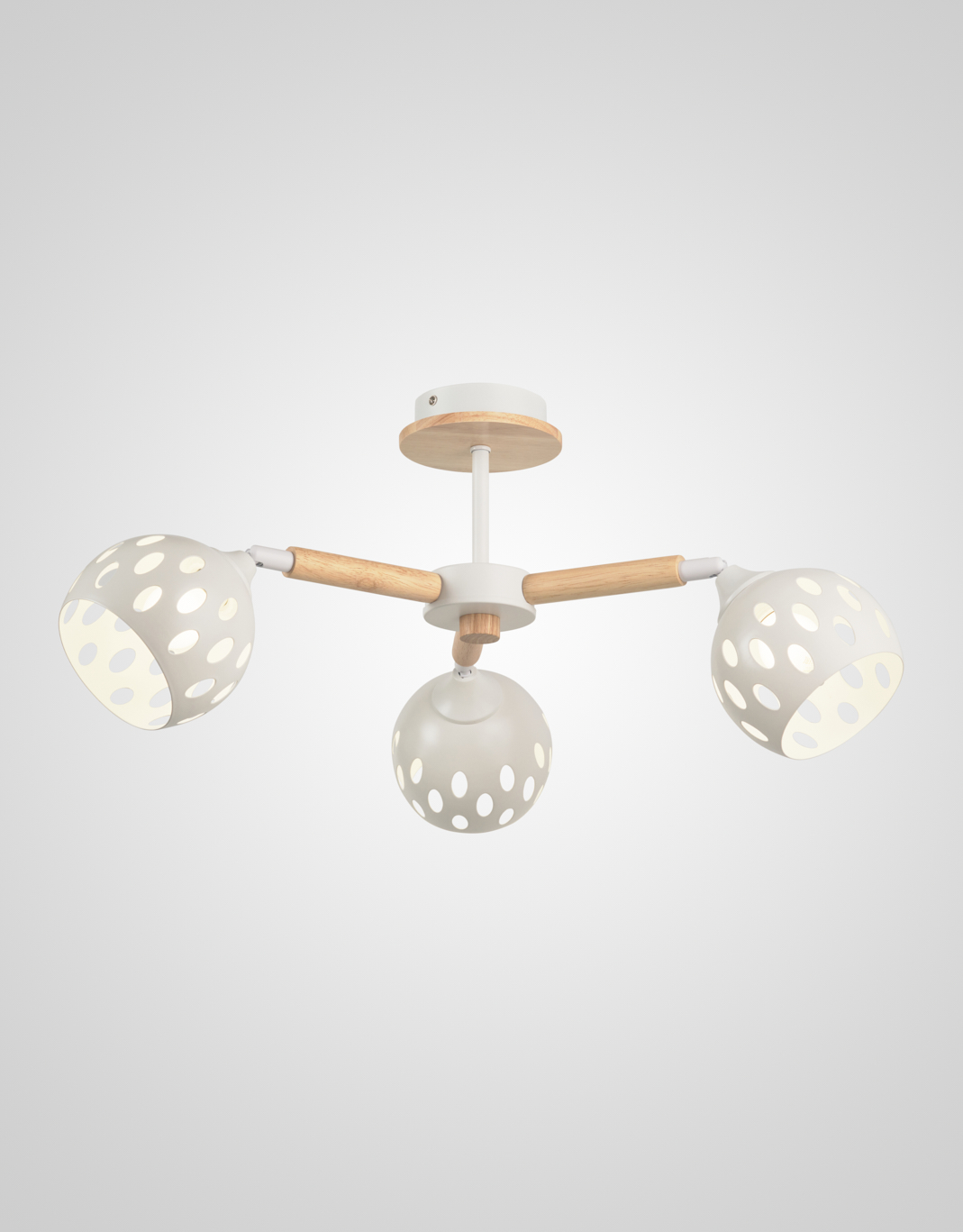 Потолочная люстра SL5691-3 WT+Wood 000067878