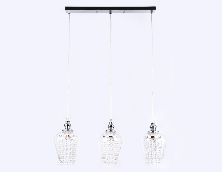 TR3612/3 CH/CL хром/прозрачный E27/3 max 40W 570*140*920