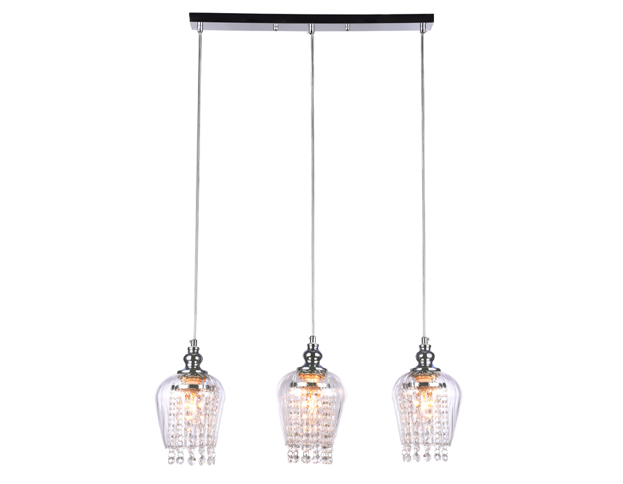 TR3612/3 CH/CL хром/прозрачный E27/3 max 40W 570*140*920