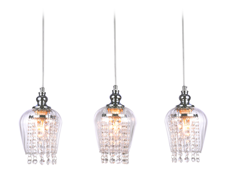 TR3612/3 CH/CL хром/прозрачный E27/3 max 40W 570*140*920