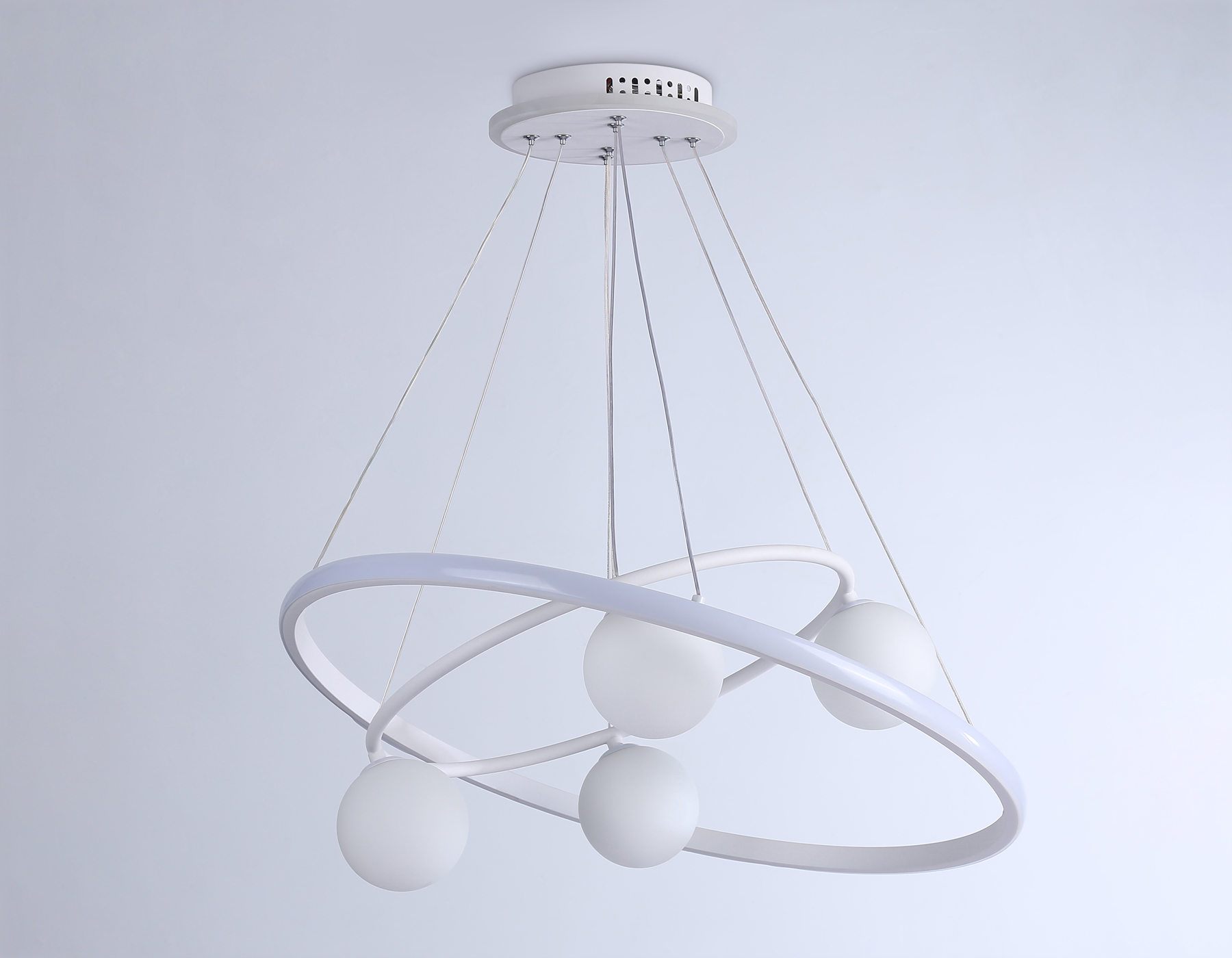 FL66321/1+4 WH белый 69W 3000K-6400K+G9/4 D600/400*1200 (ПДУ ИК)