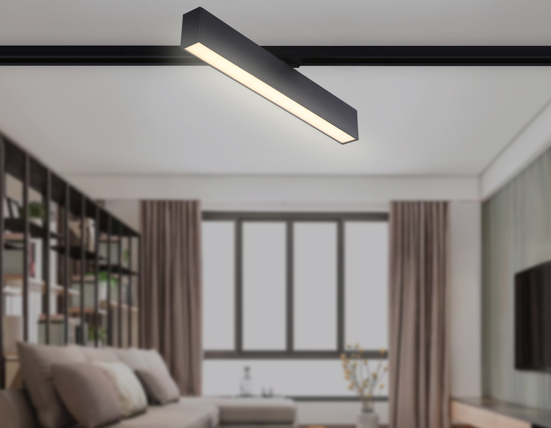 GL6775 BK черный LED 24W 3000K 600*22*48