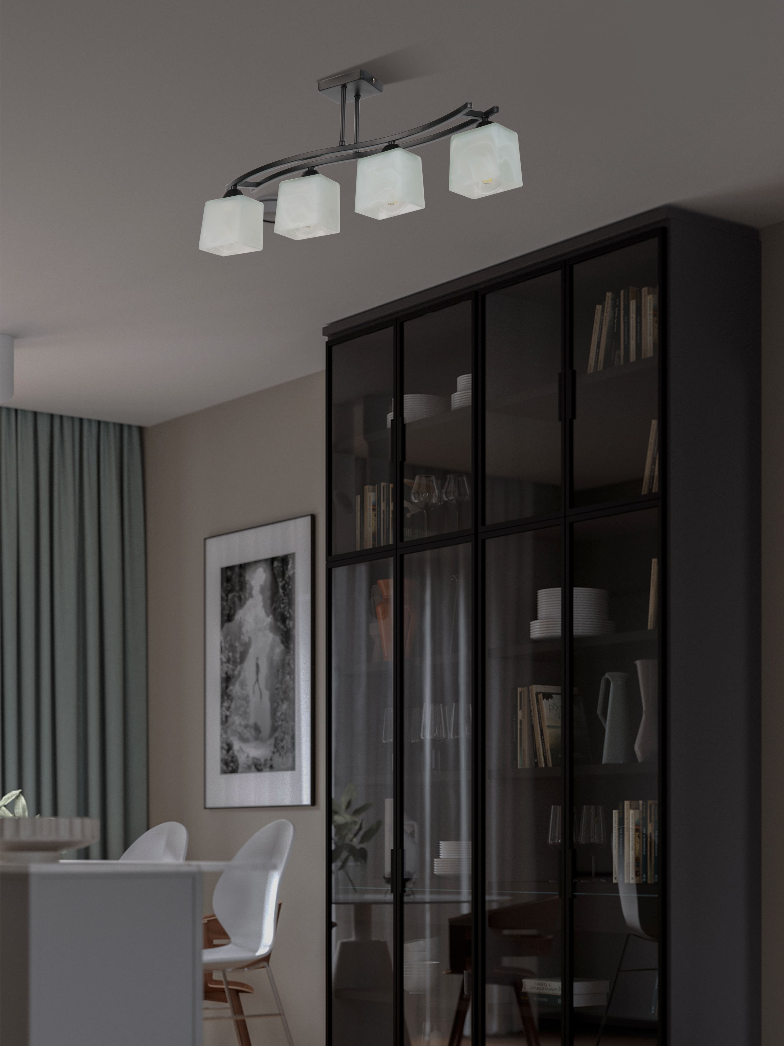 Потолочный светильник P9484-4 BK 000050560