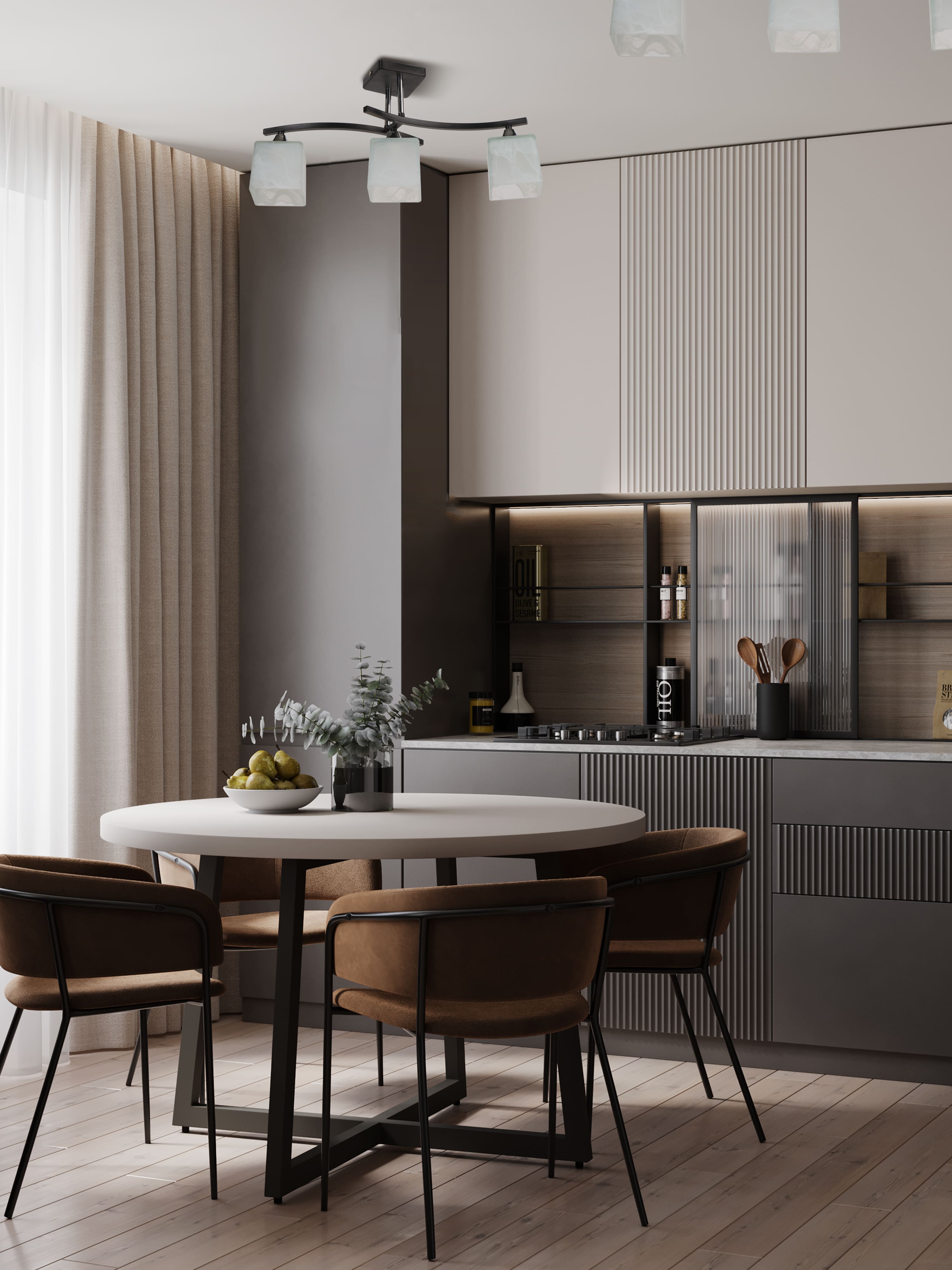 Потолочный светильник P6520-3 BK 000050564