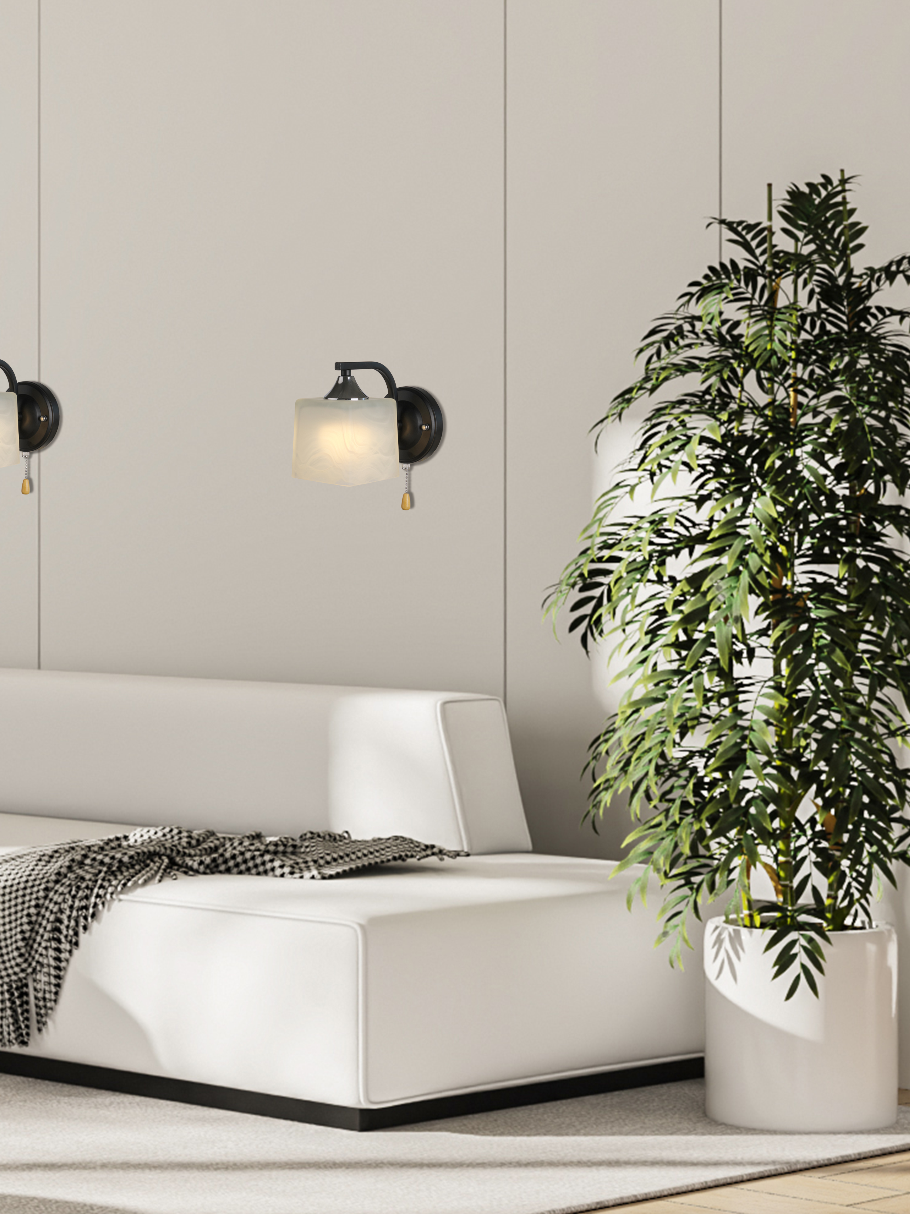 Настенный светильник P6520-1W BK 000050566