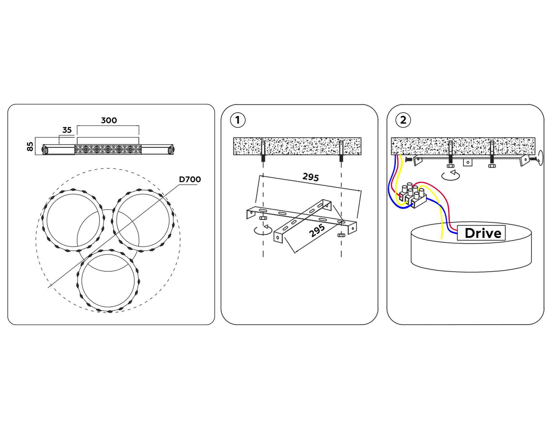 FA9445 WH/CH белый/хром 154W D700*85 (ПДУ РАДИО 2.4)