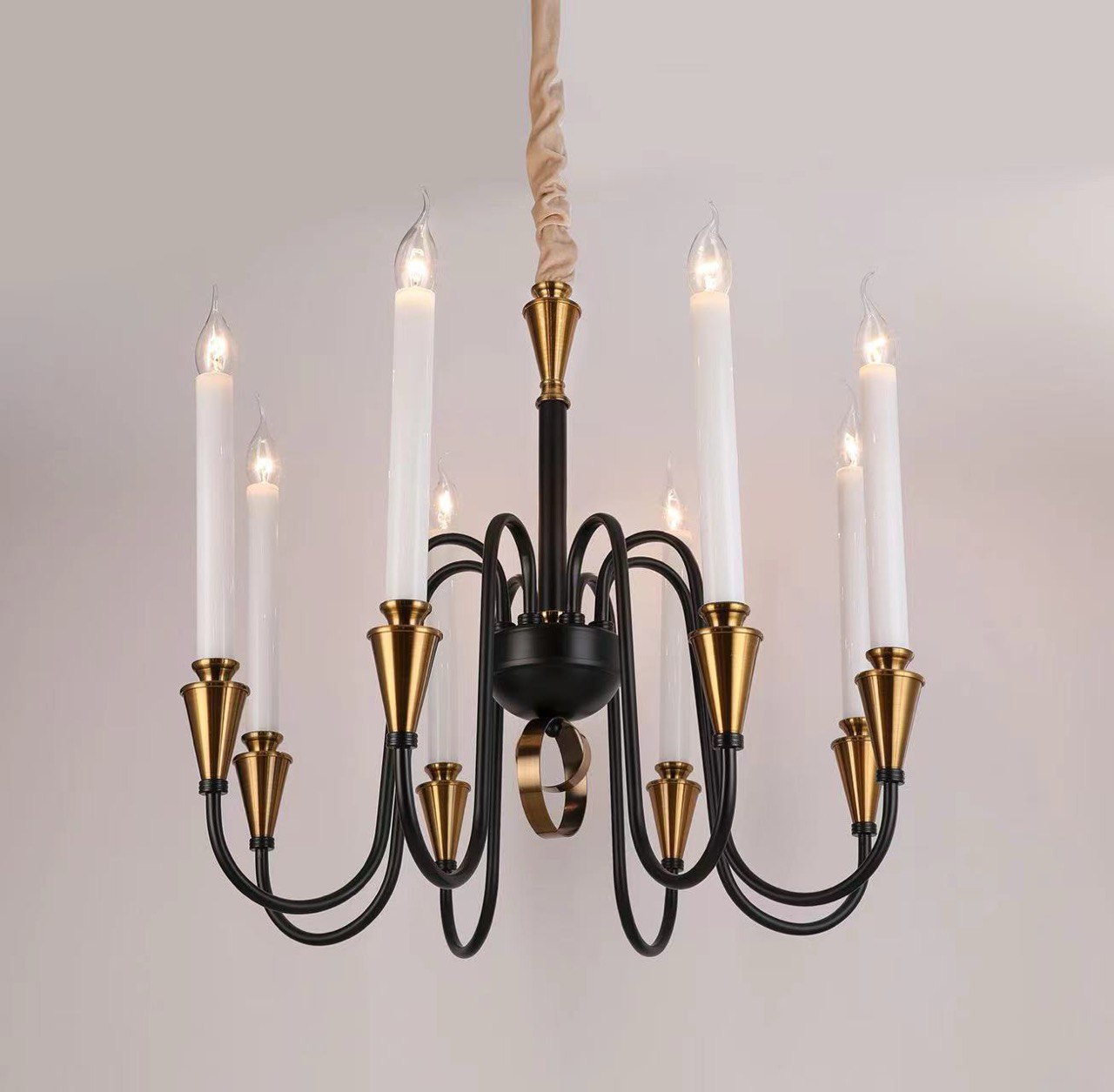 Подвесная люстра PL5823-6 BK+AB 000067330