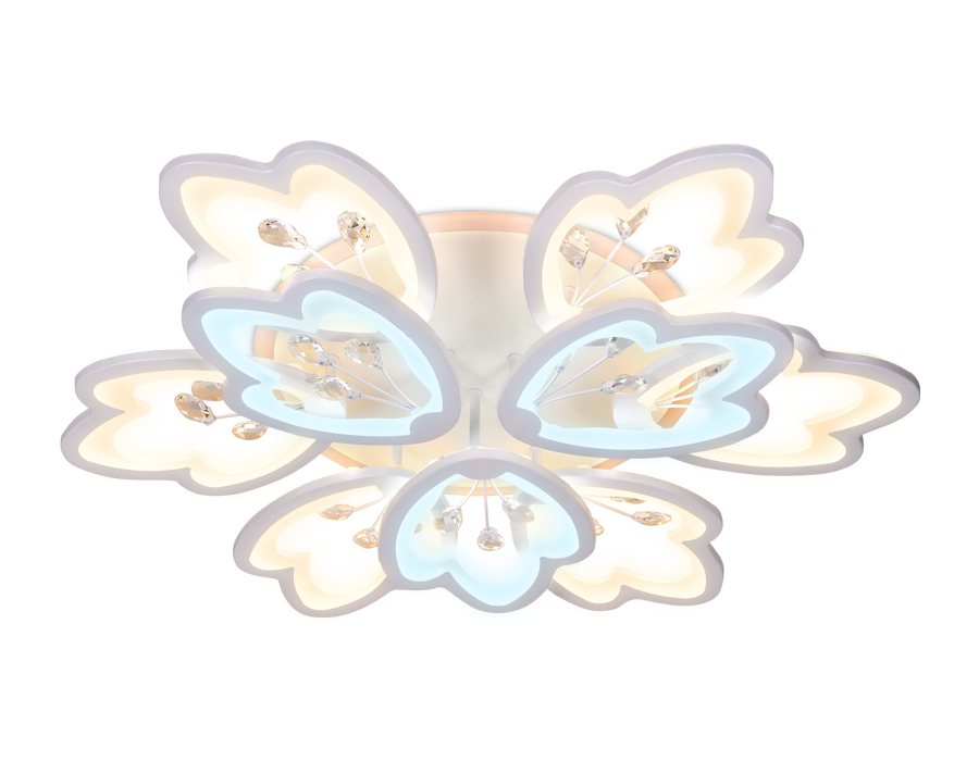 FA511/6+3 WH белый 252W+40W 3000K/6400K D750*120 (ПДУ РАДИО 2.4)