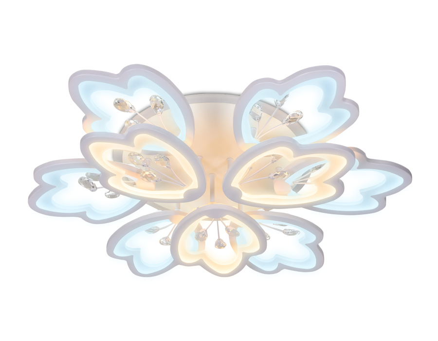 FA511/6+3 WH белый 252W+40W 3000K/6400K D750*120 (ПДУ РАДИО 2.4)