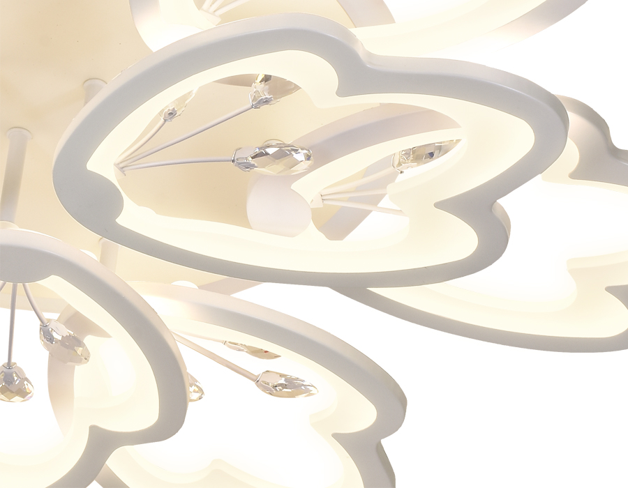 FA511/6+3 WH белый 252W+40W 3000K/6400K D750*120 (ПДУ РАДИО 2.4)