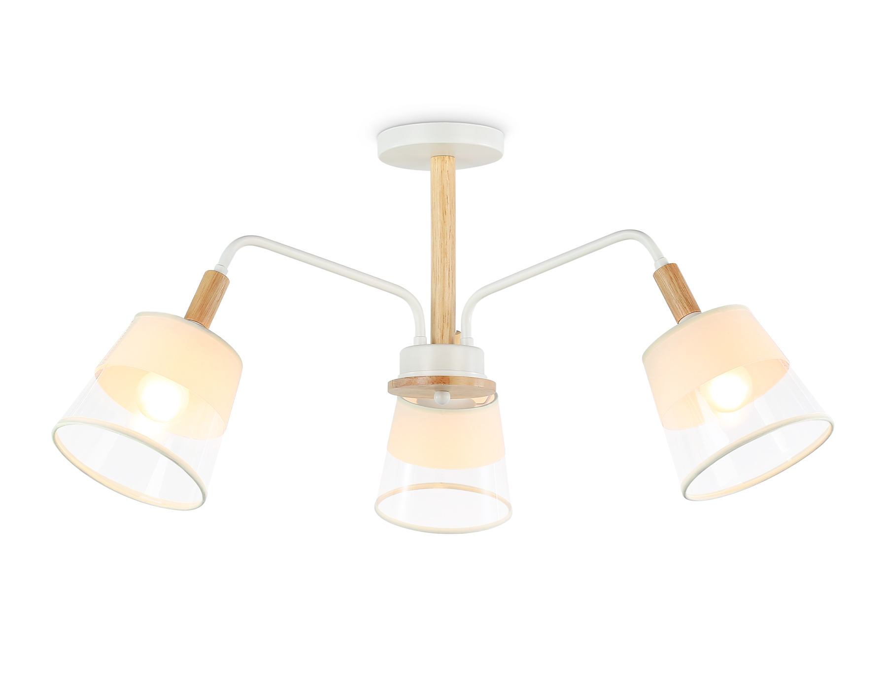 TR4737/3 WH/LW белый/светлое дерево E27/3 max 40W D760*350