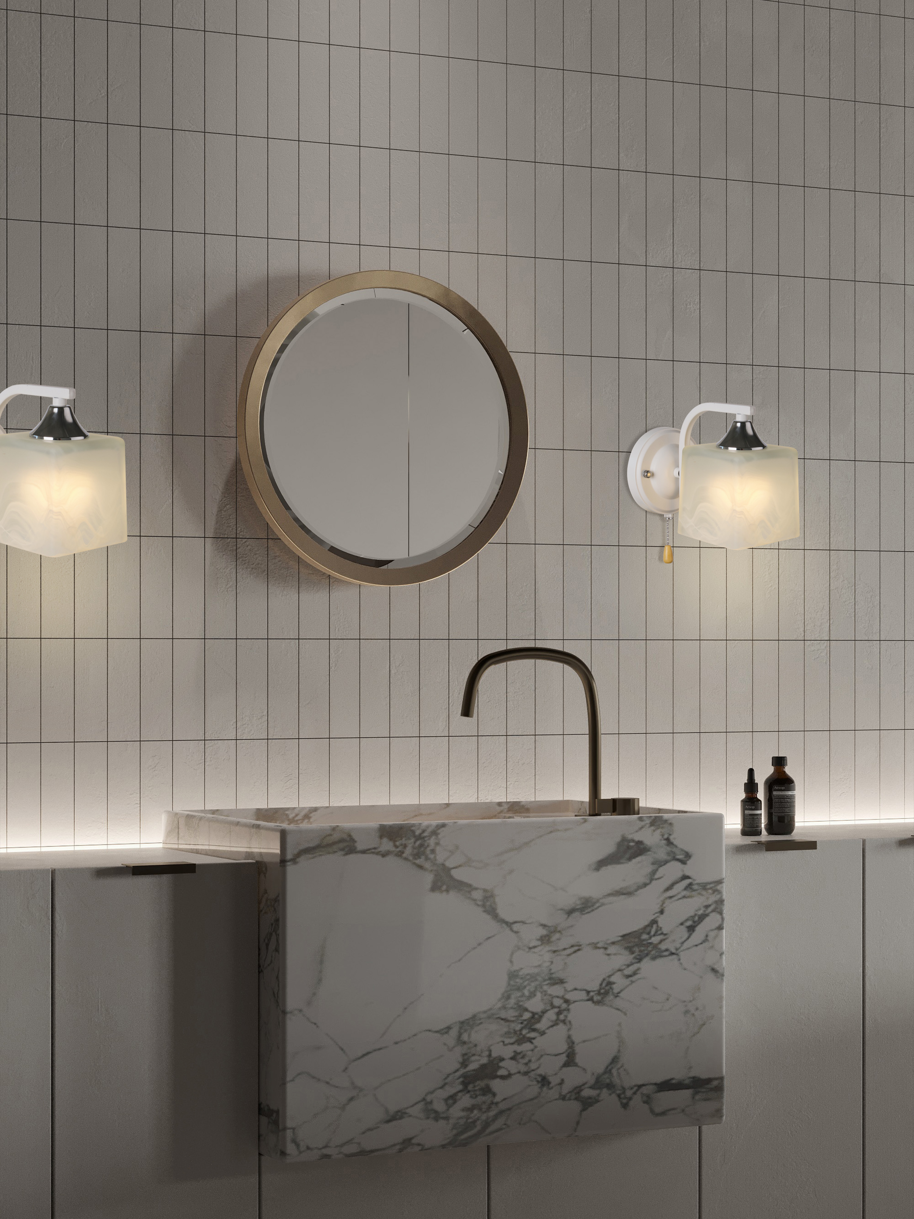 Настенный светильник P6520-1W WT 000028847