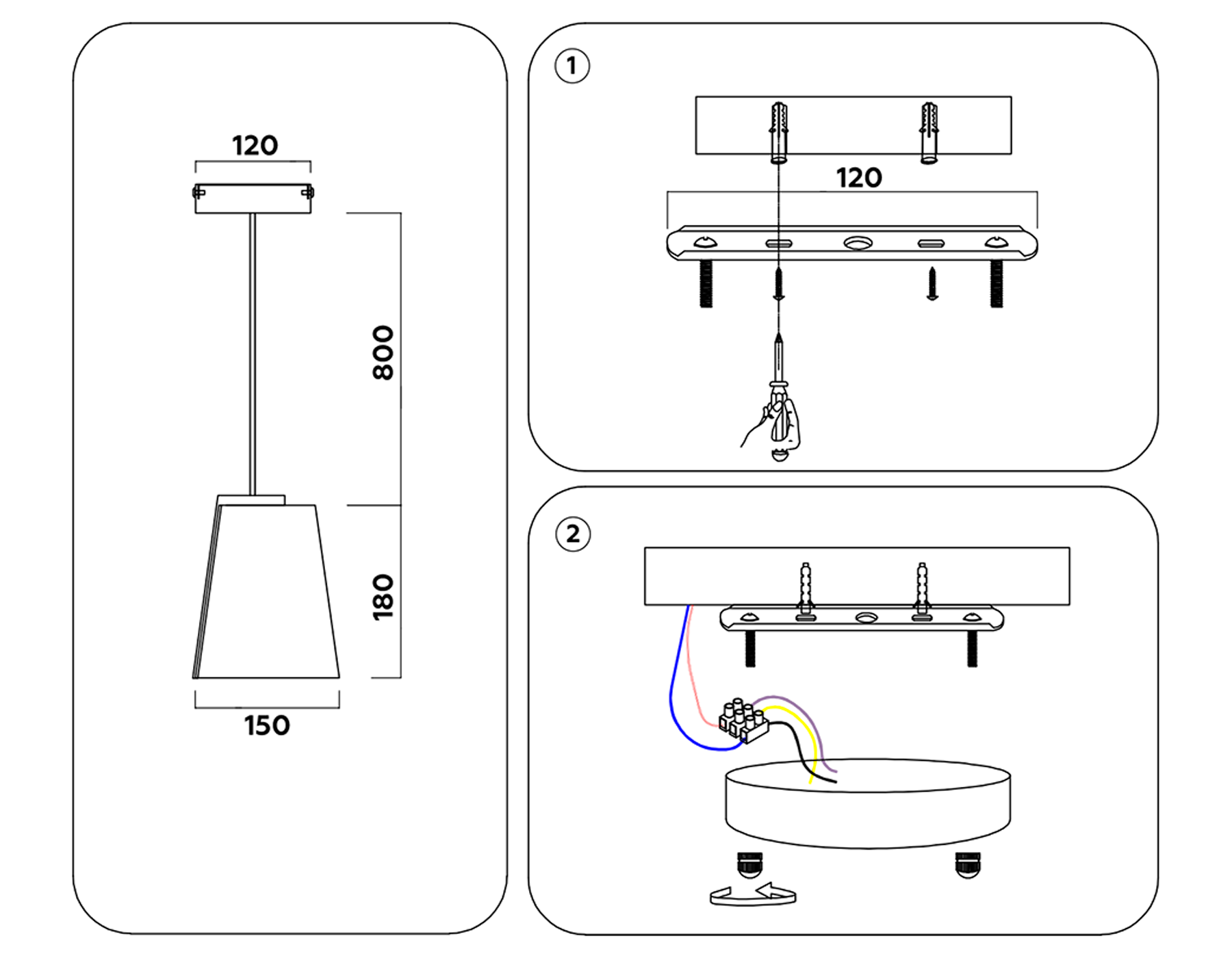 AK4112 WH белый 19W D150*980 (Без ПДУ)