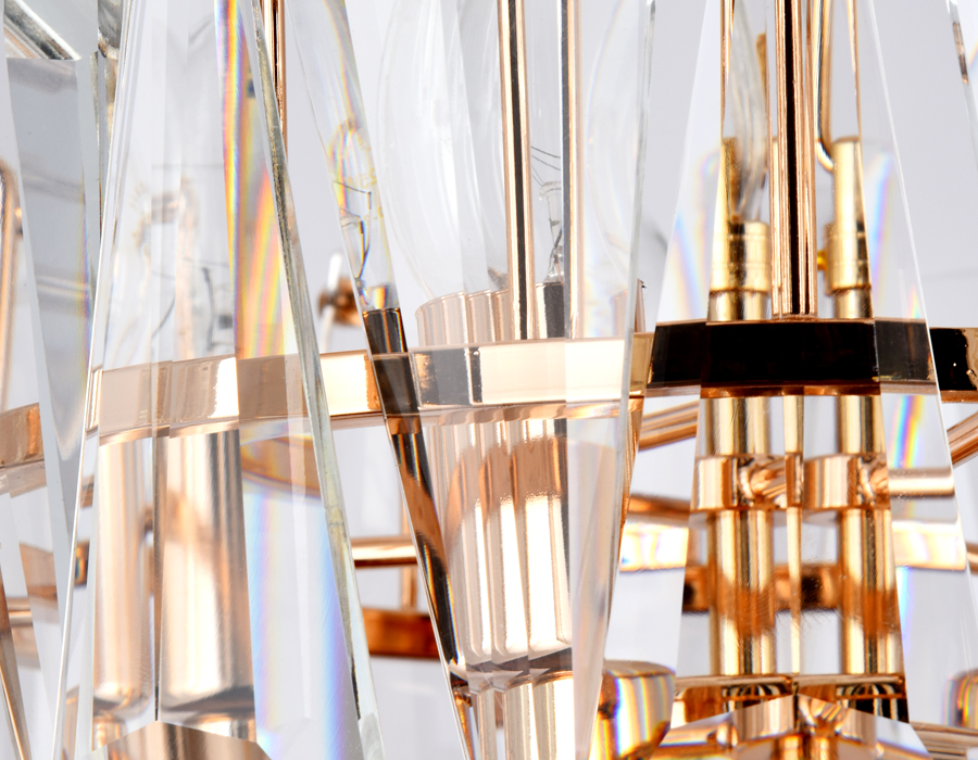 TR5167 GD/CL золото/прозрачный E14/5 max 40W D380*515